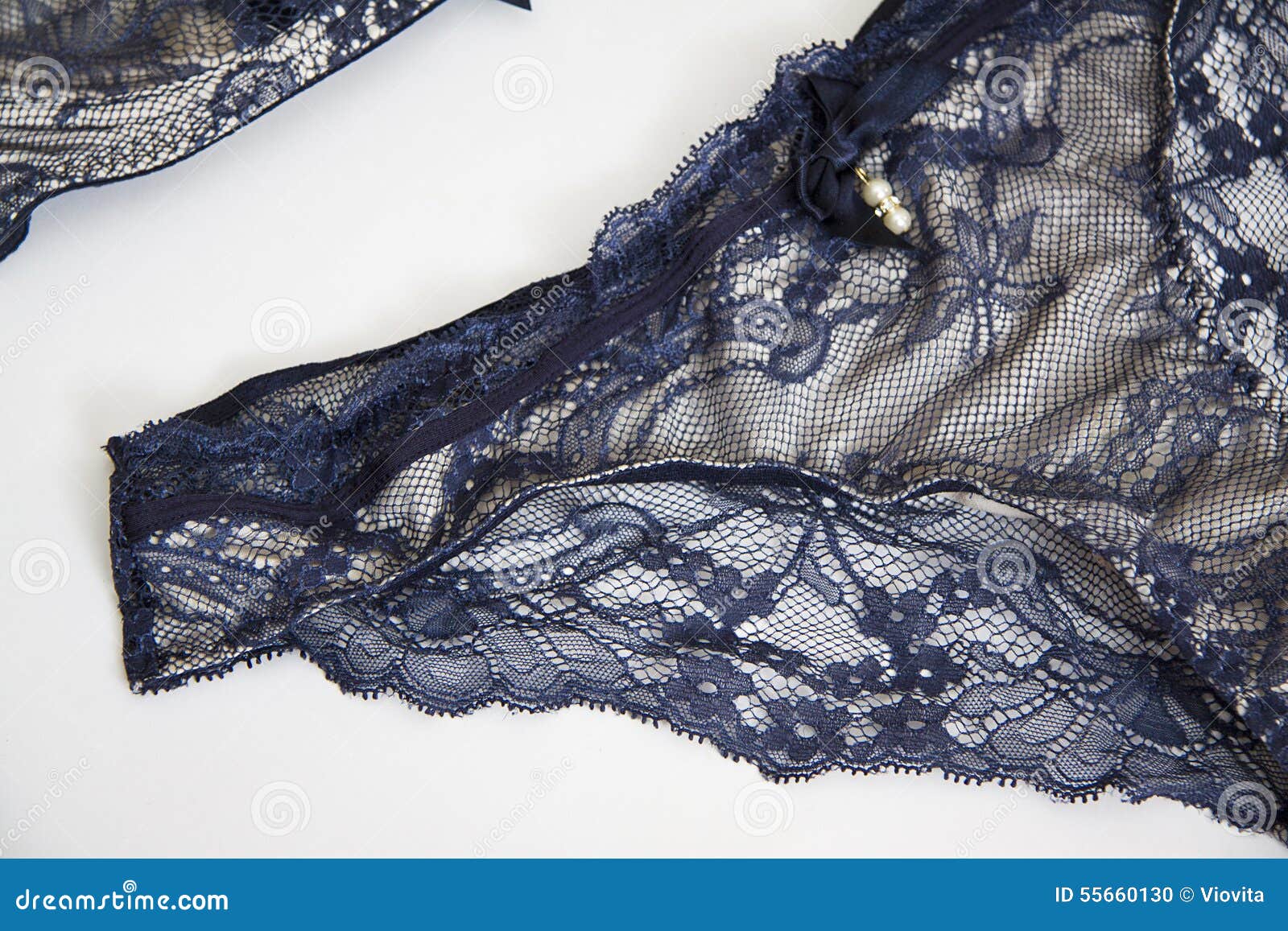 Blue lace lingerie pants stock photo. Image of beautiful - 55660130