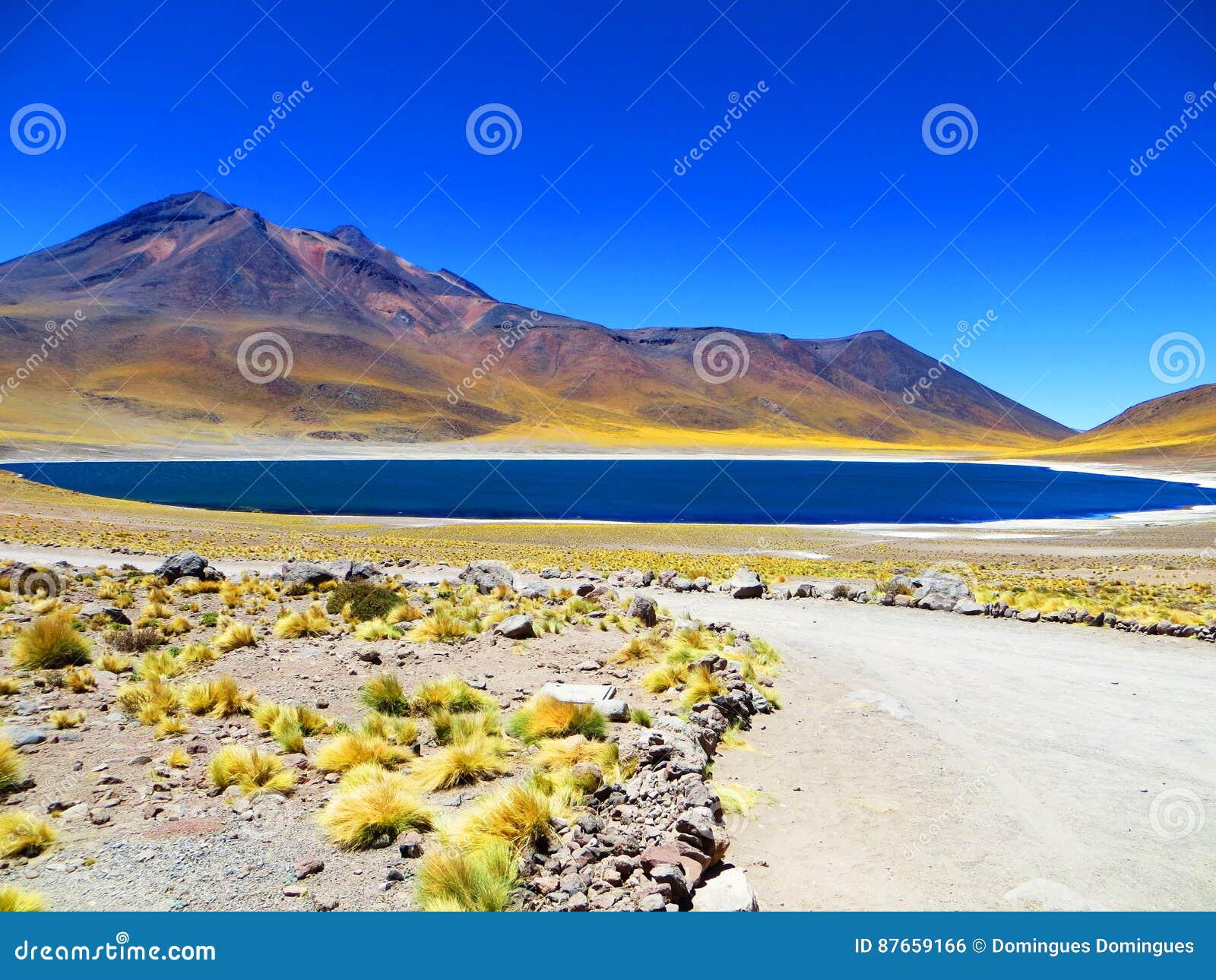 blue lake meniques, san pedro de atacama, chile