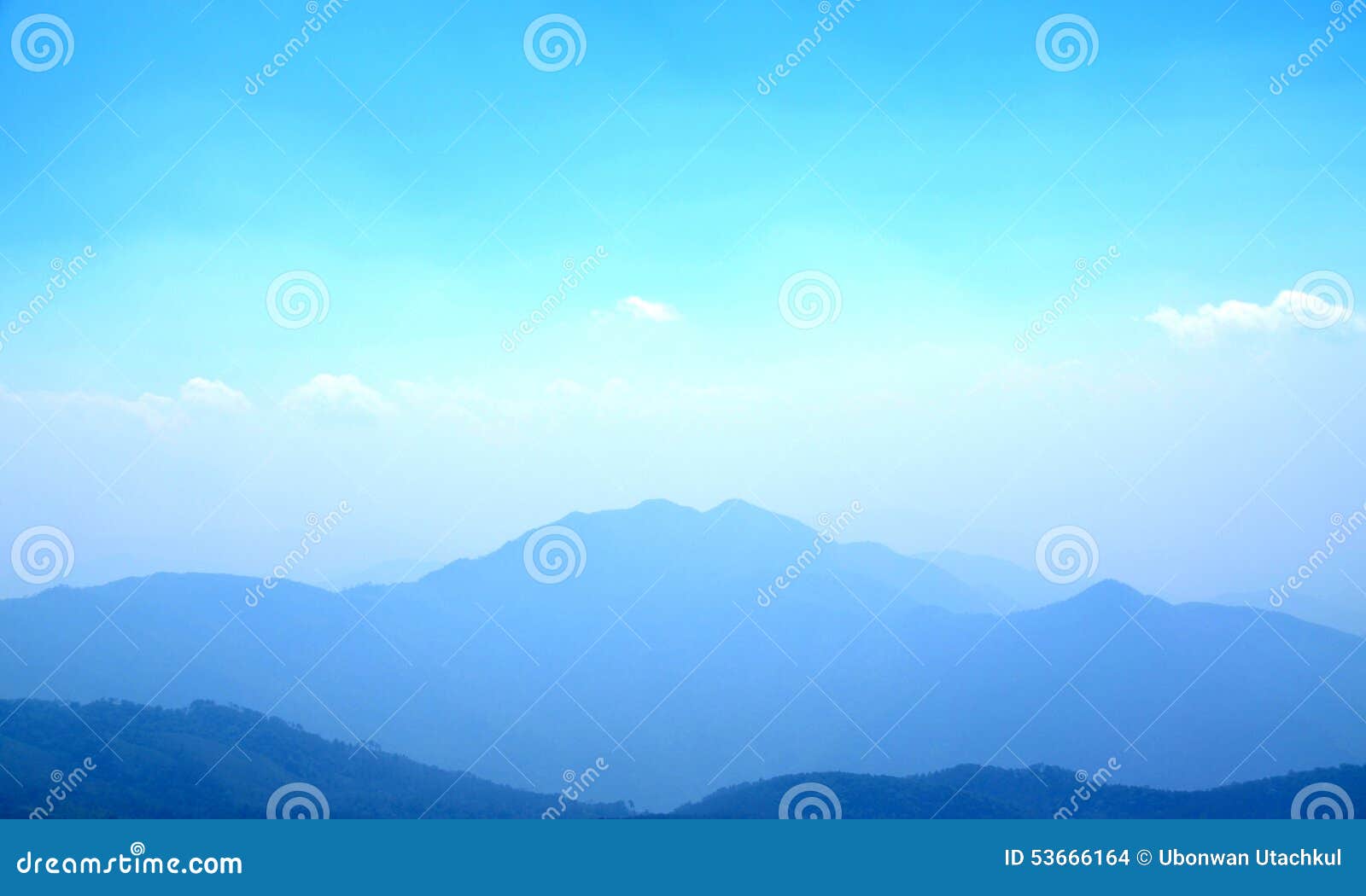 Blue landscape stock photo. Image of scene, rock, mountain 53666164