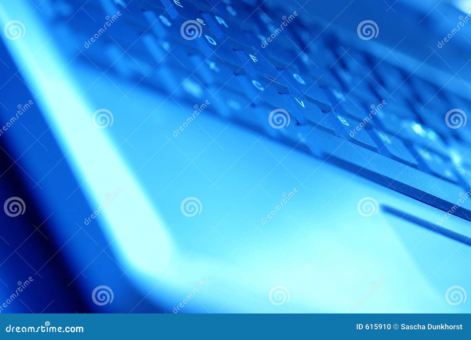 Blue laptop stock photo. Image of conceptual, computing - 615910