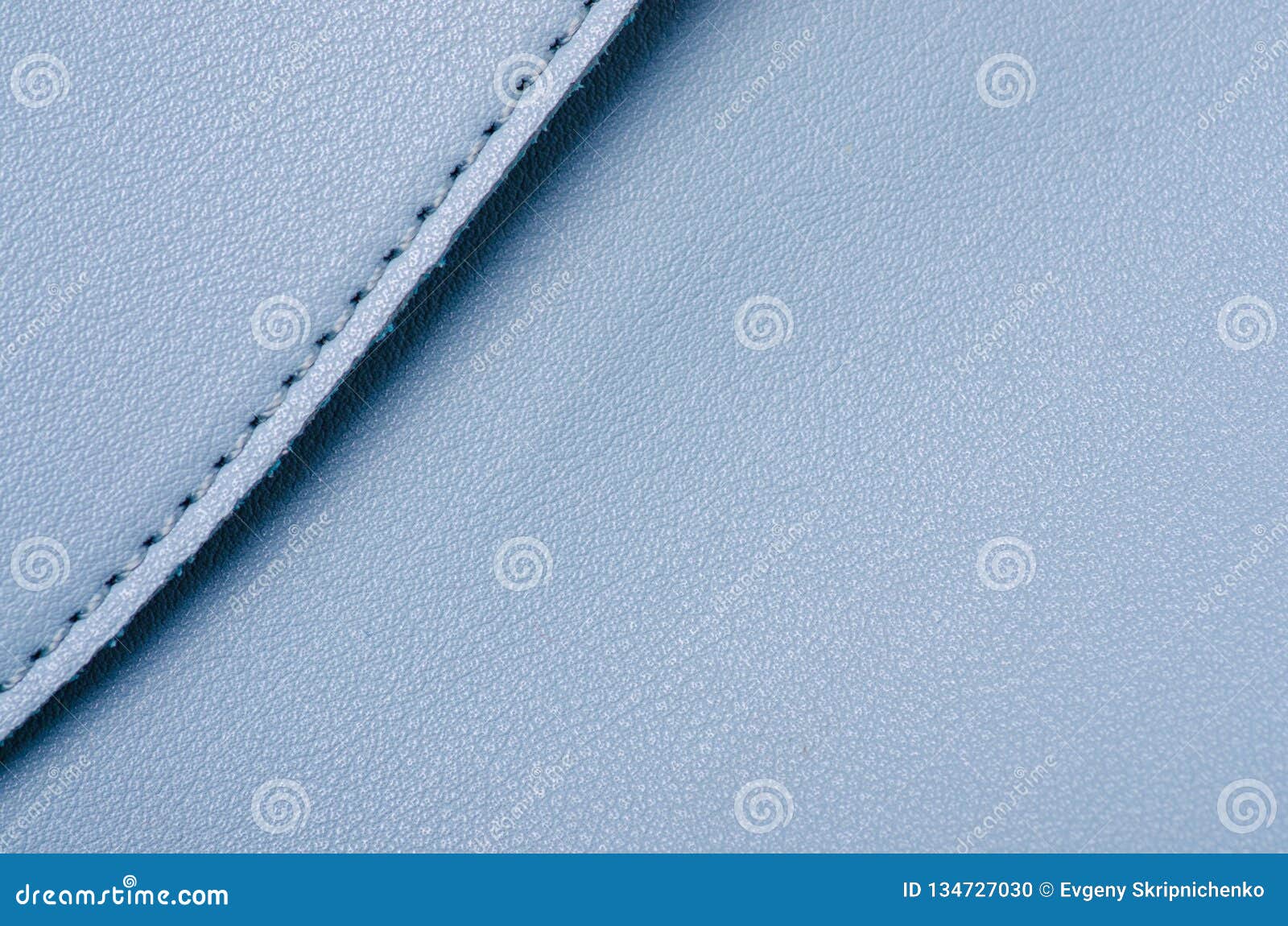 Blue Leather Material Texture Bag Macro Stock Photo - Image of lock ...