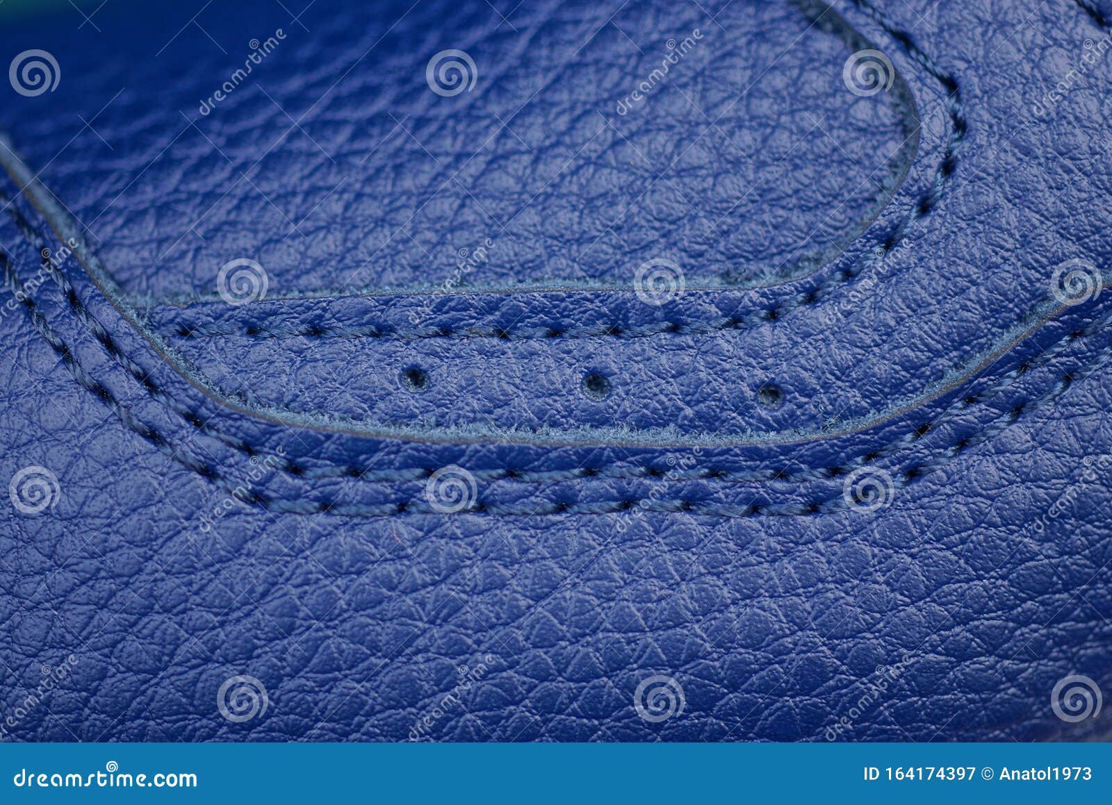 Blue Leather Texture on the Shoe Stock Image - Image of fashion ...