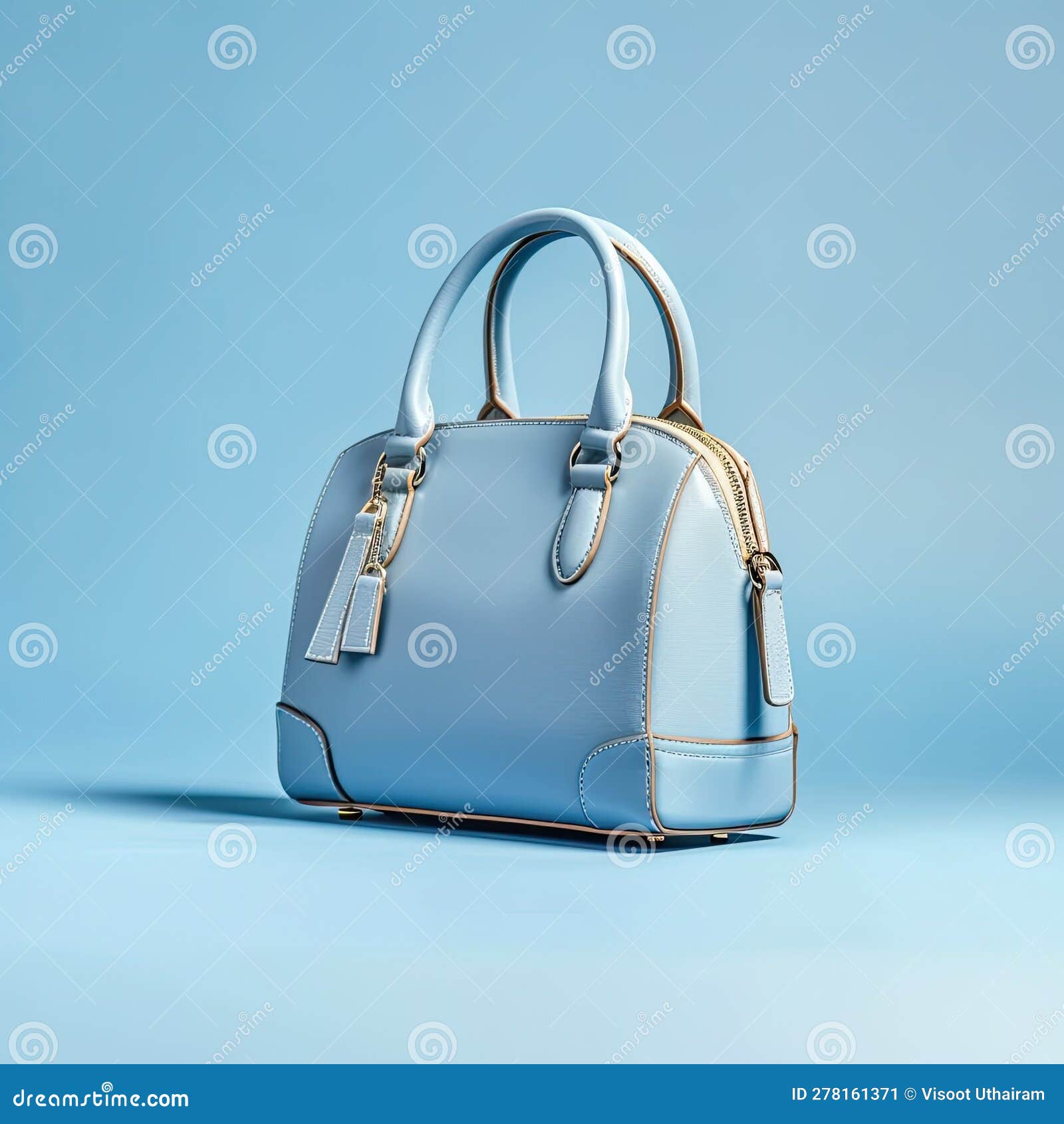 Blue Leather Women S Handbag,Beautiful Elegance and Luxury,AI Generated ...