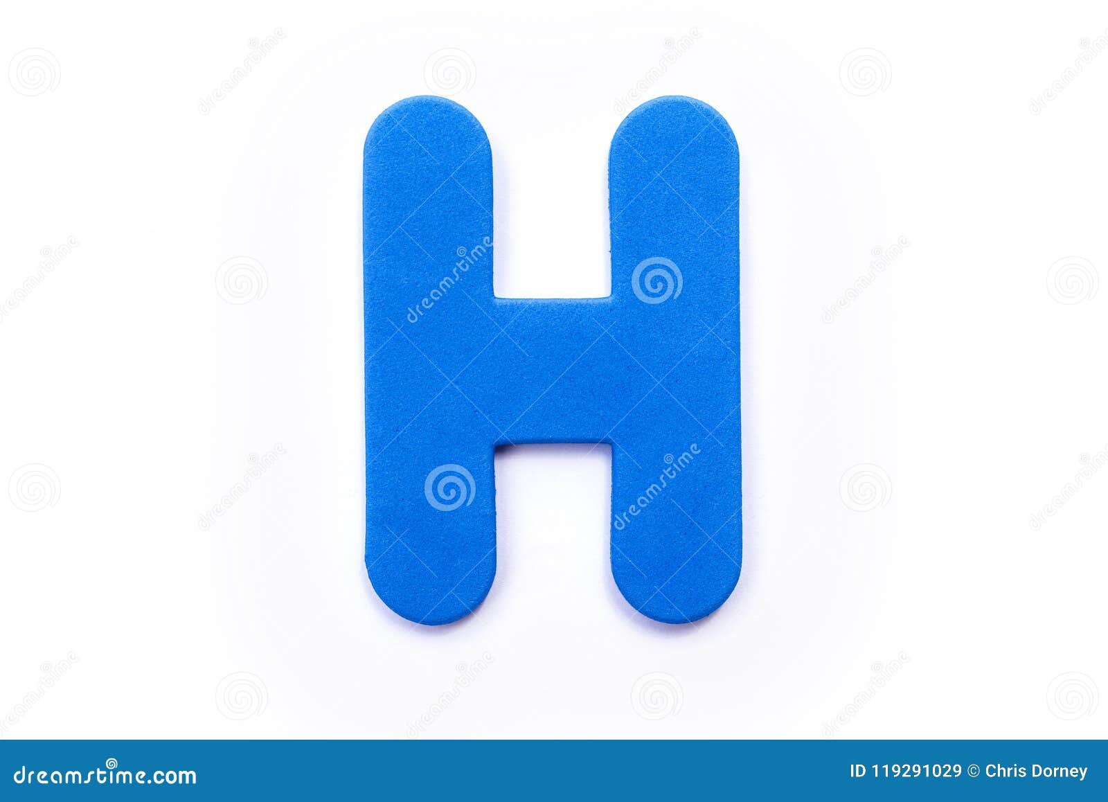 Blue Letter H stock image. Image of learn, bright, teacher 119291029