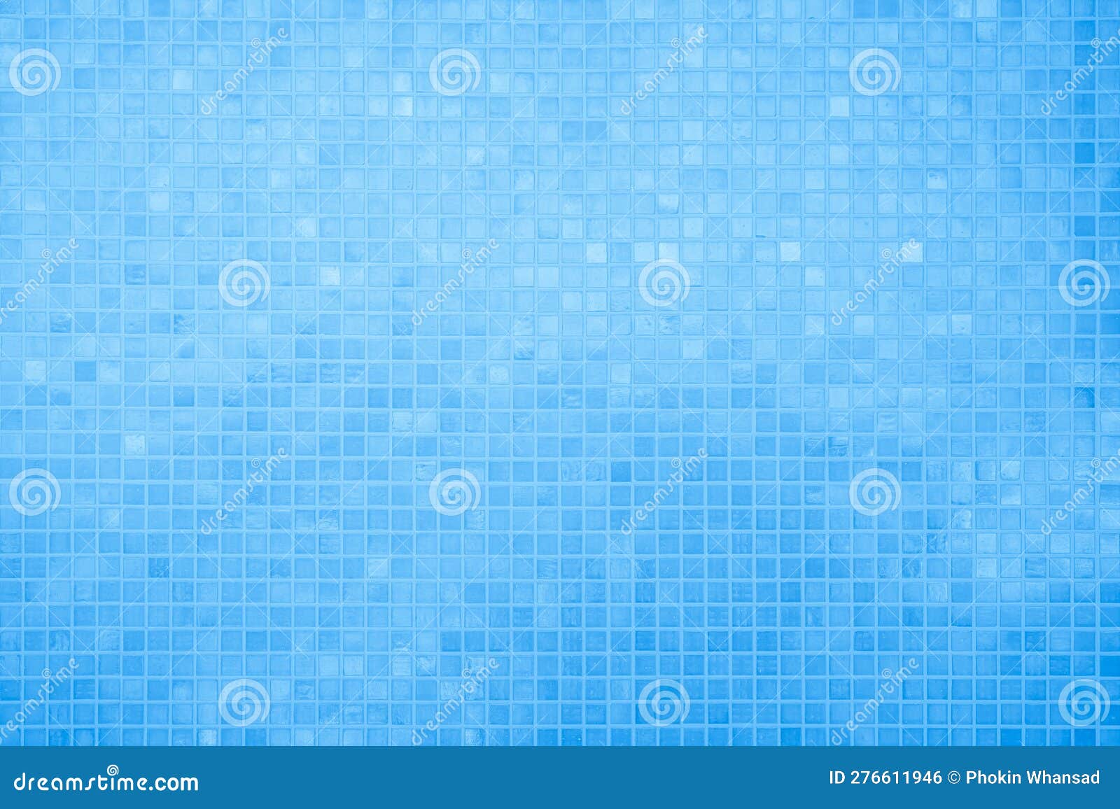 Blue Light Ceramic Wall Checkered and Floor Tiles Mosaic Background in