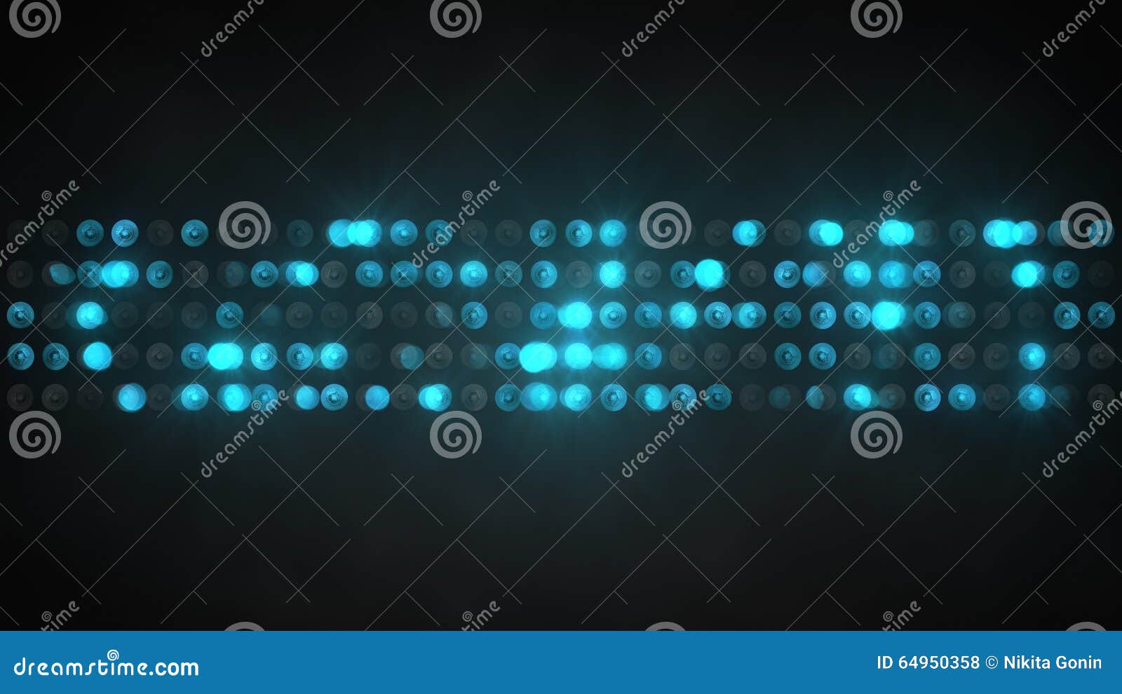 Blue Light Show Panel Abstract Background Stock Illustration