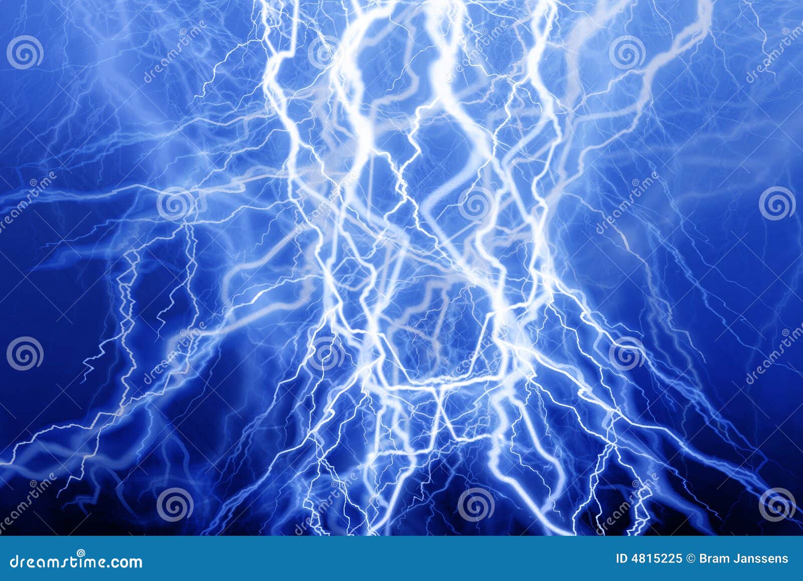 Blue lightning stock illustration. Illustration of electrical - 4815225