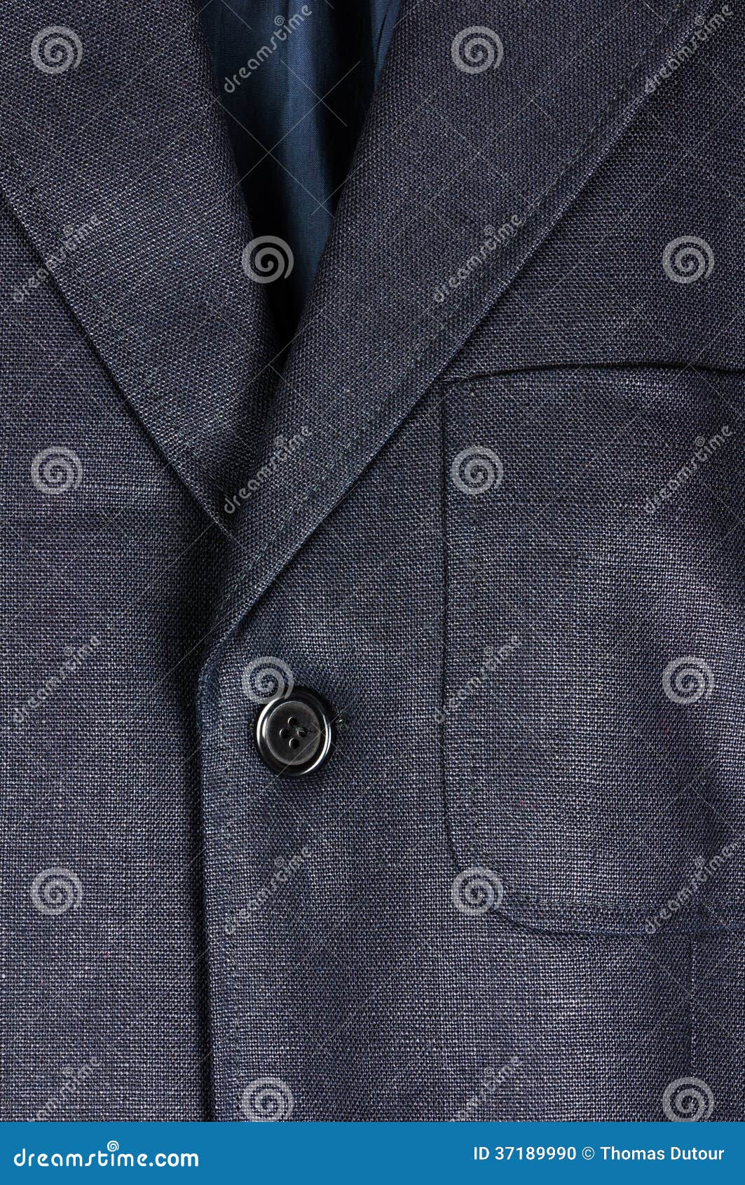 Blue linen jacket stock photo. Image of fibre, textile - 37189990