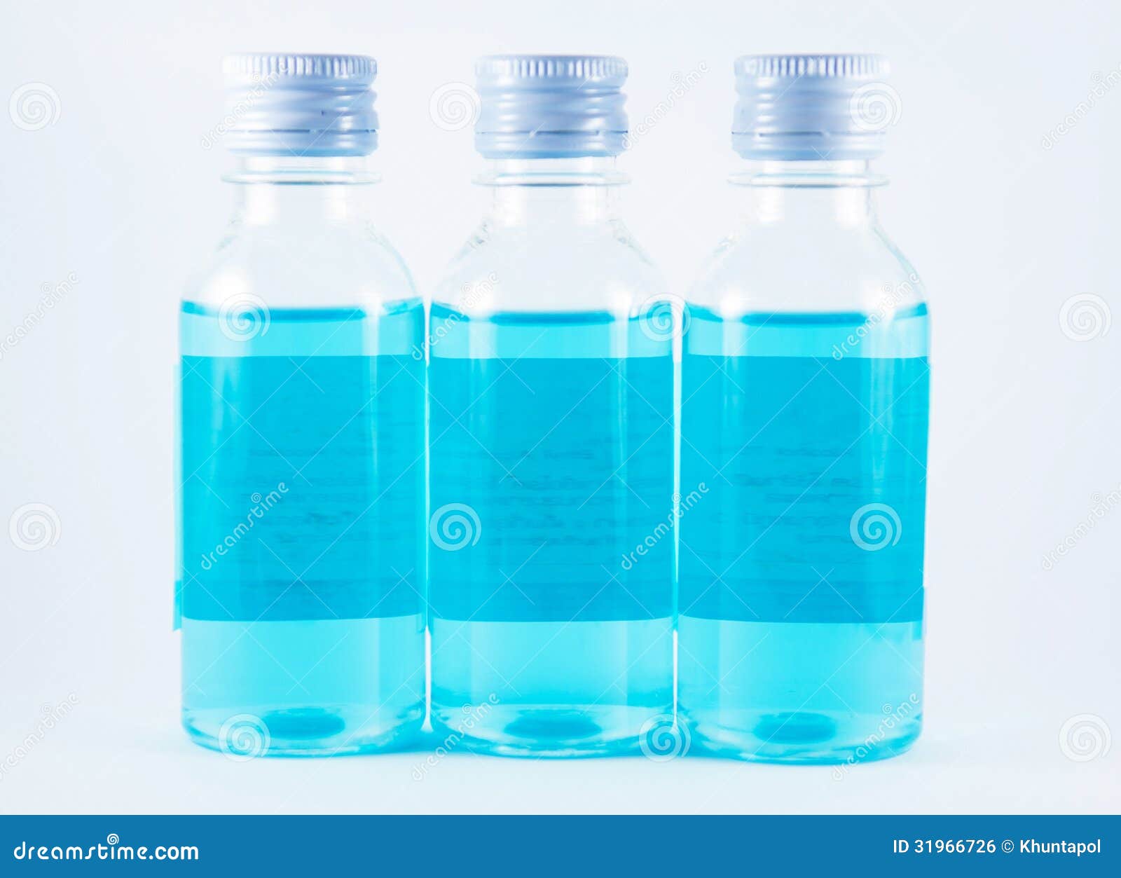Blue Liquid in Plastic Bottle Stock Photo Image of path, shot 31966726