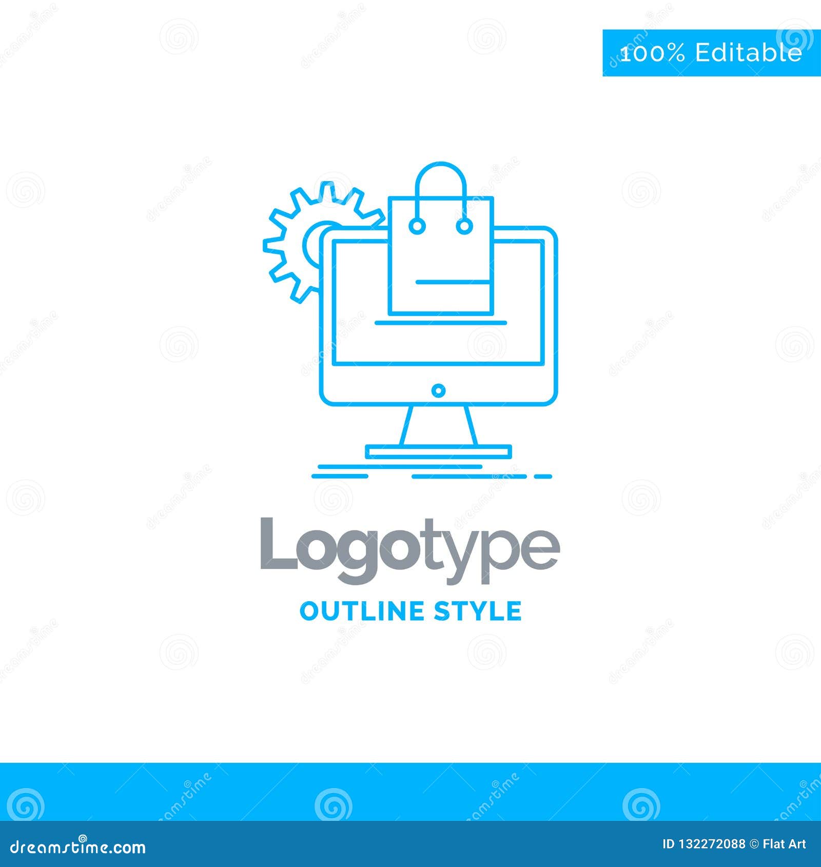Blue Logo Design For Shopping Online Ecommerce Services Cart Stock Vector Illustration Of Consumerism Business Blue Logo Design For Shopping Online Ecommerce Services Cart Stock Vector Illustration Of Consumerism Business