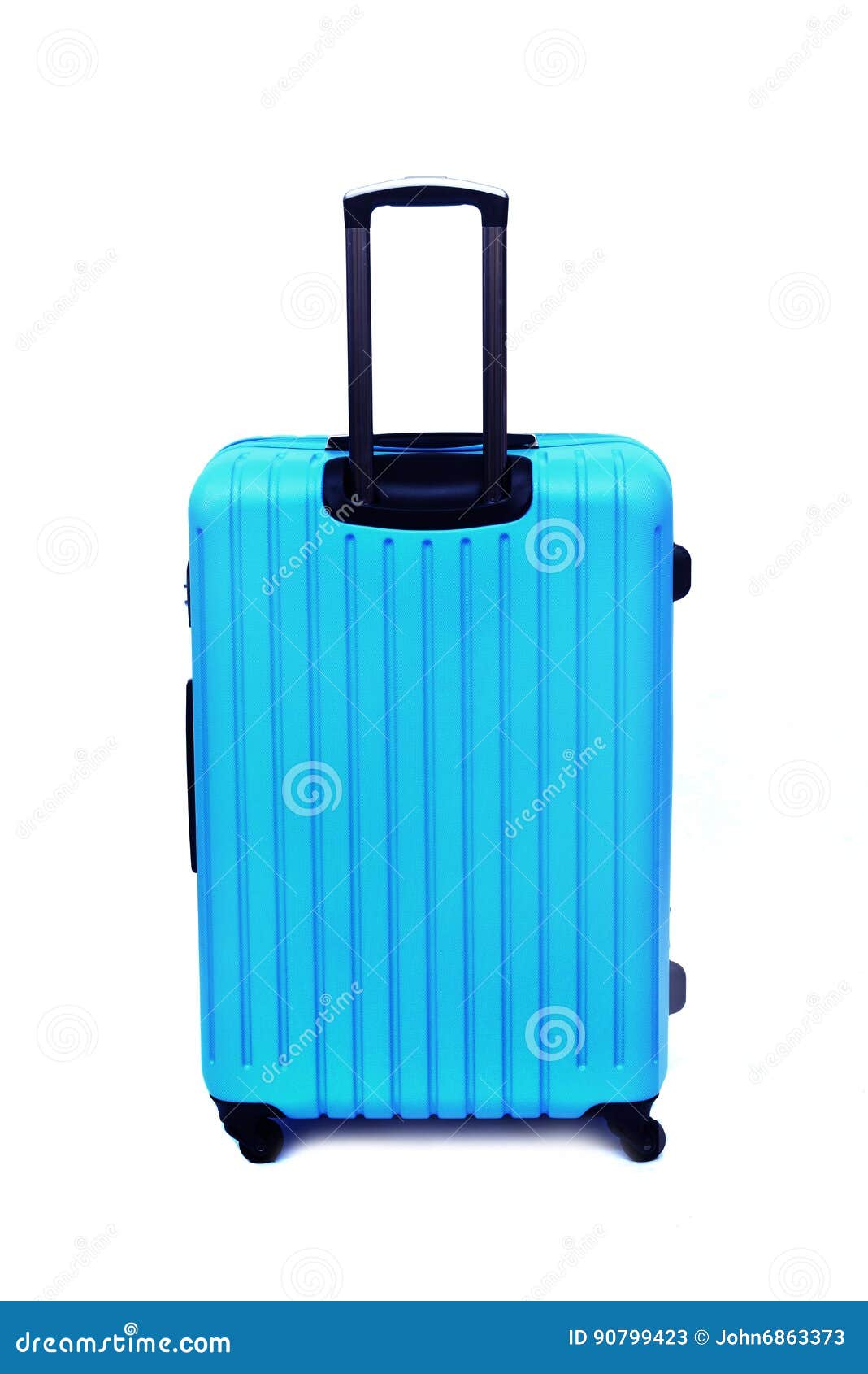 Blue luggage isolated stock image. Image of holiday, airport - 90799423