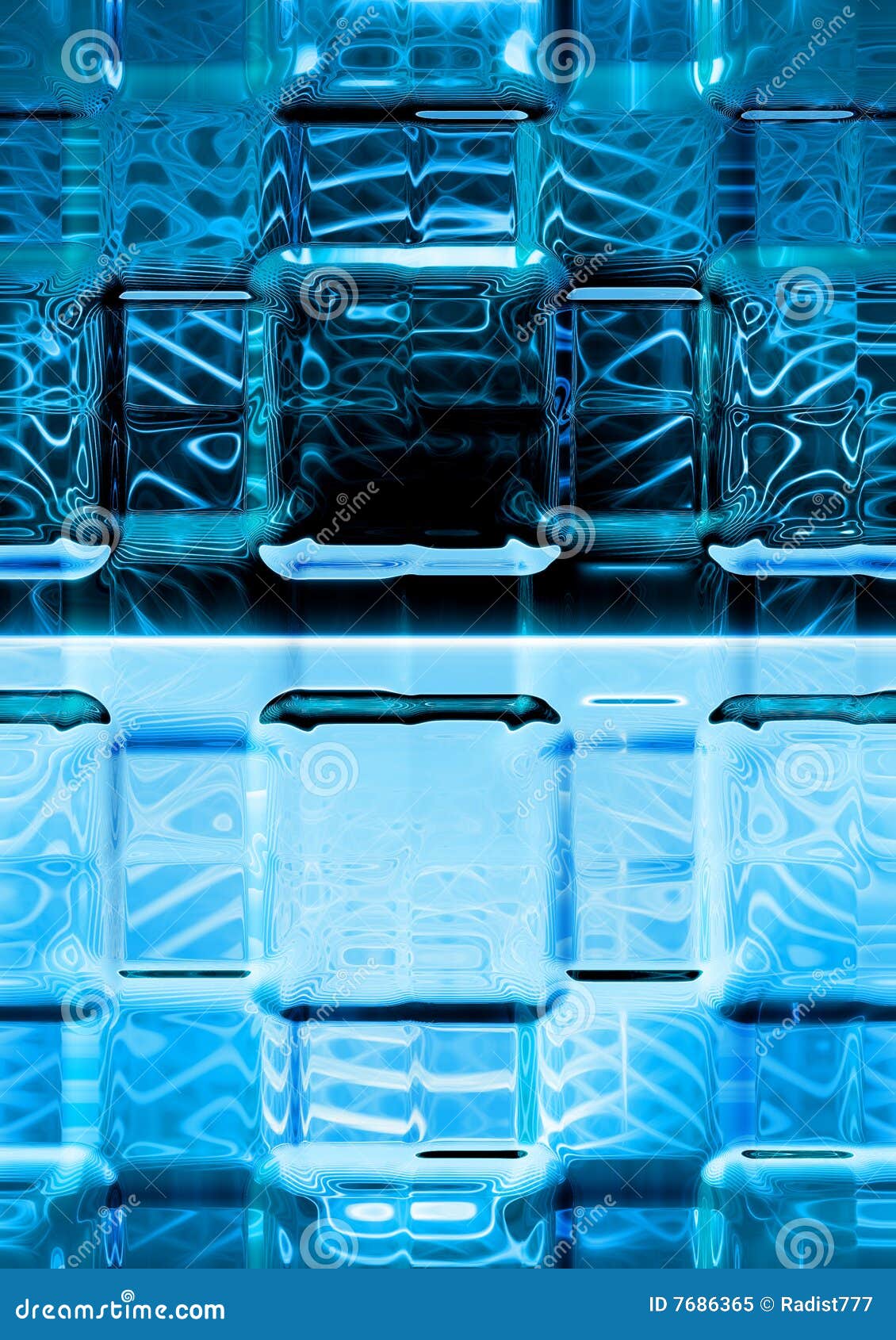 blue luminescence glass