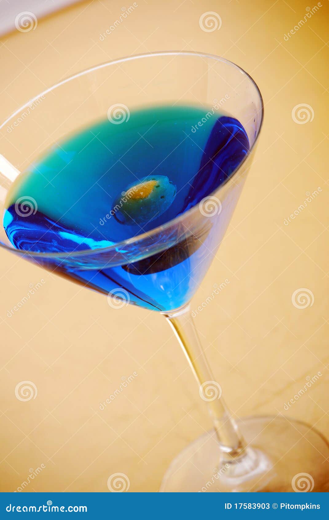 Blue Martini stock image. Image of party, angled, blue 17583903