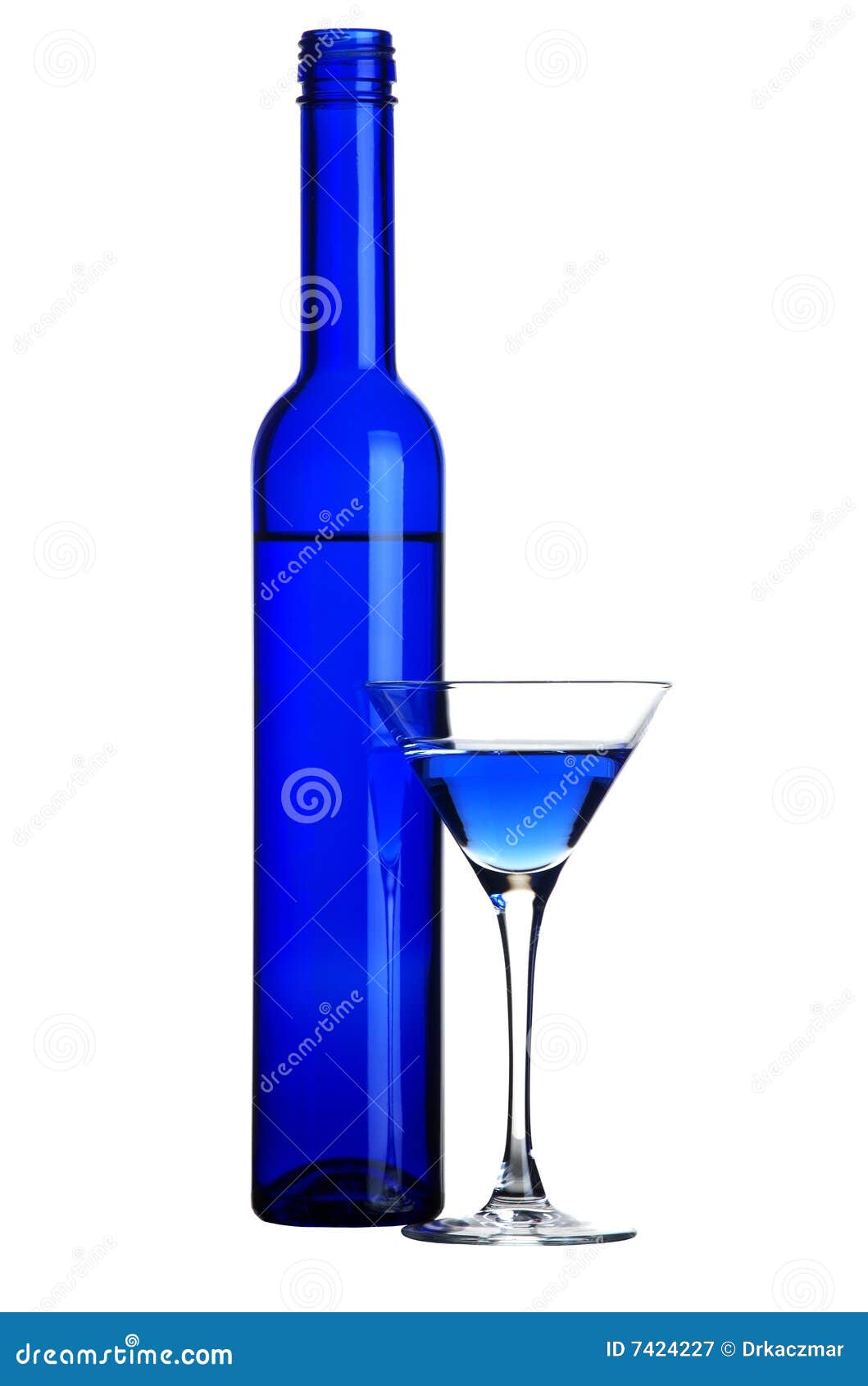 Blue martini stock image. Image of refreshment, macro 7424227