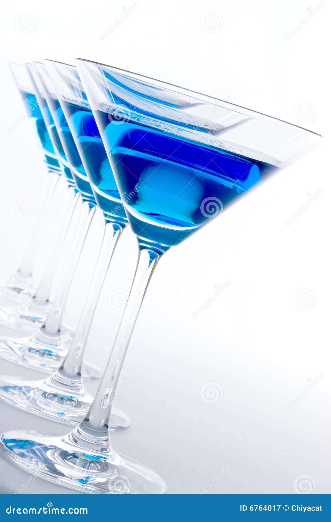 Blue Martini Cocktail stock image. Image of product, glasses 6764017