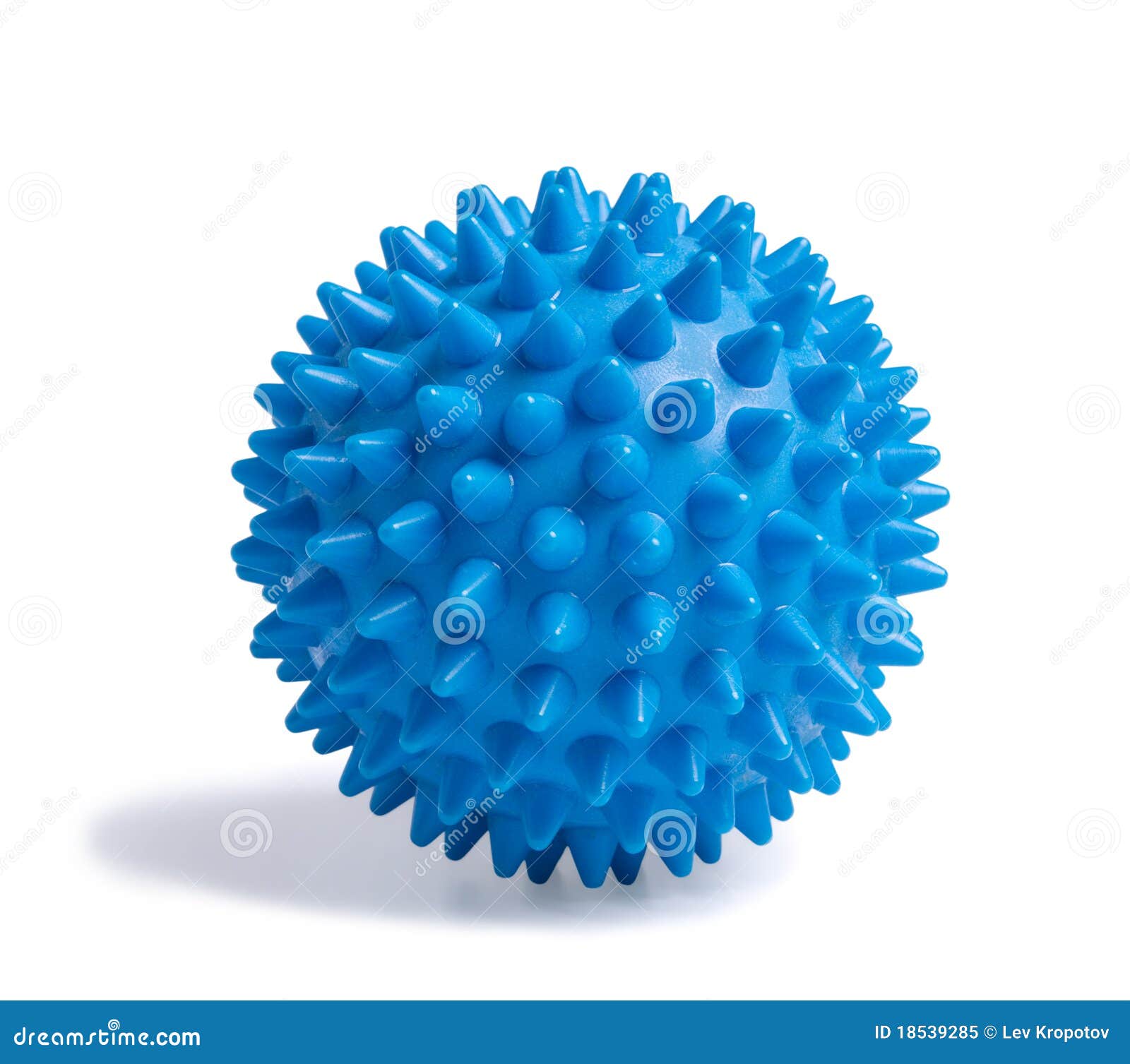 Blue massage ball stock image. Image of rubber, healthy - 18539285