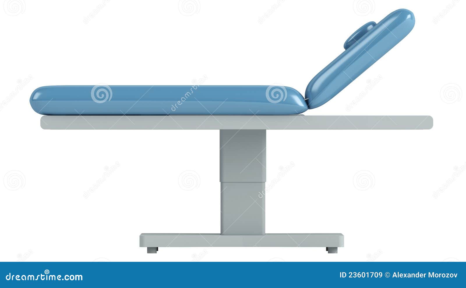 Blue massage table stock illustration. Illustration of copy 23601709