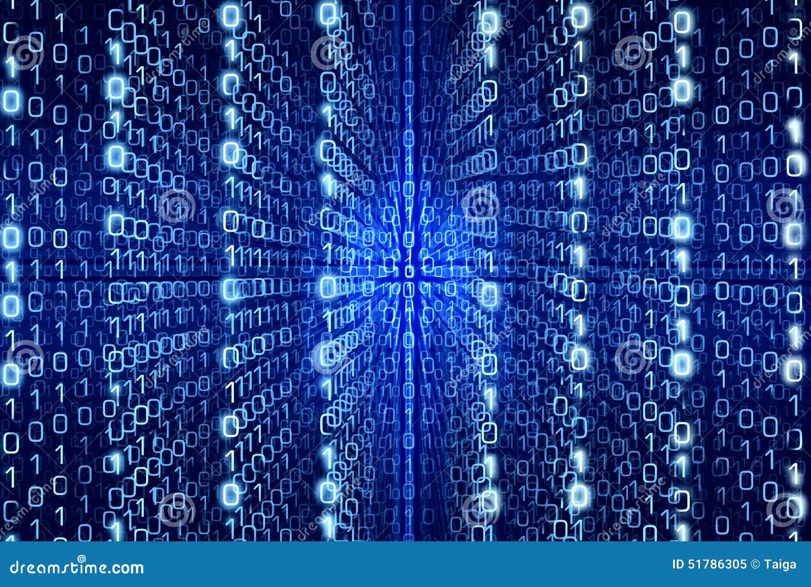 blue matrix abstract digital background
