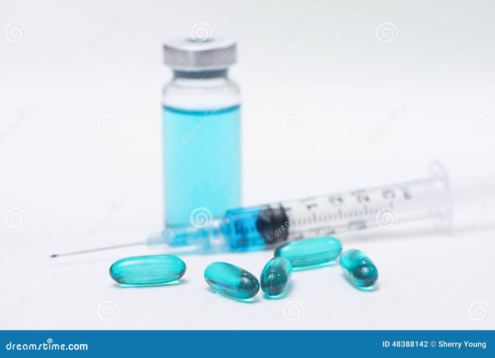 Blue Medications stock photo. Image of bottle, blue, stethoscope - 48388142