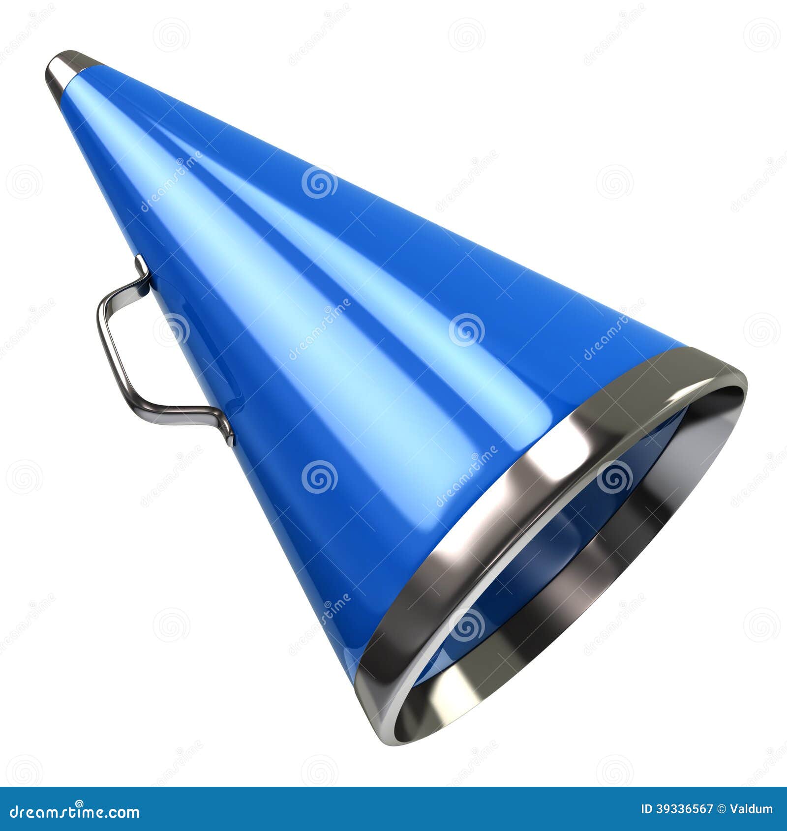 Blue megaphone stock illustration. Illustration of information 39336567