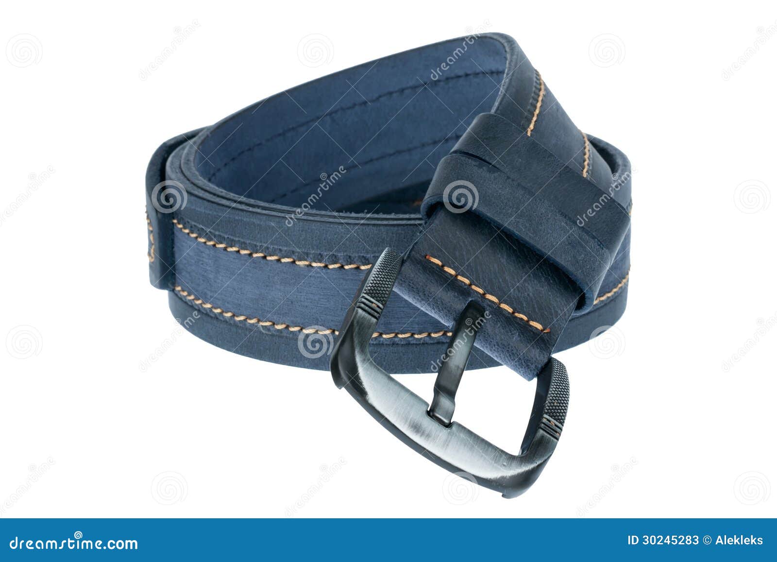 Blue men belt stock image. Image of loop, steel, design 30245283