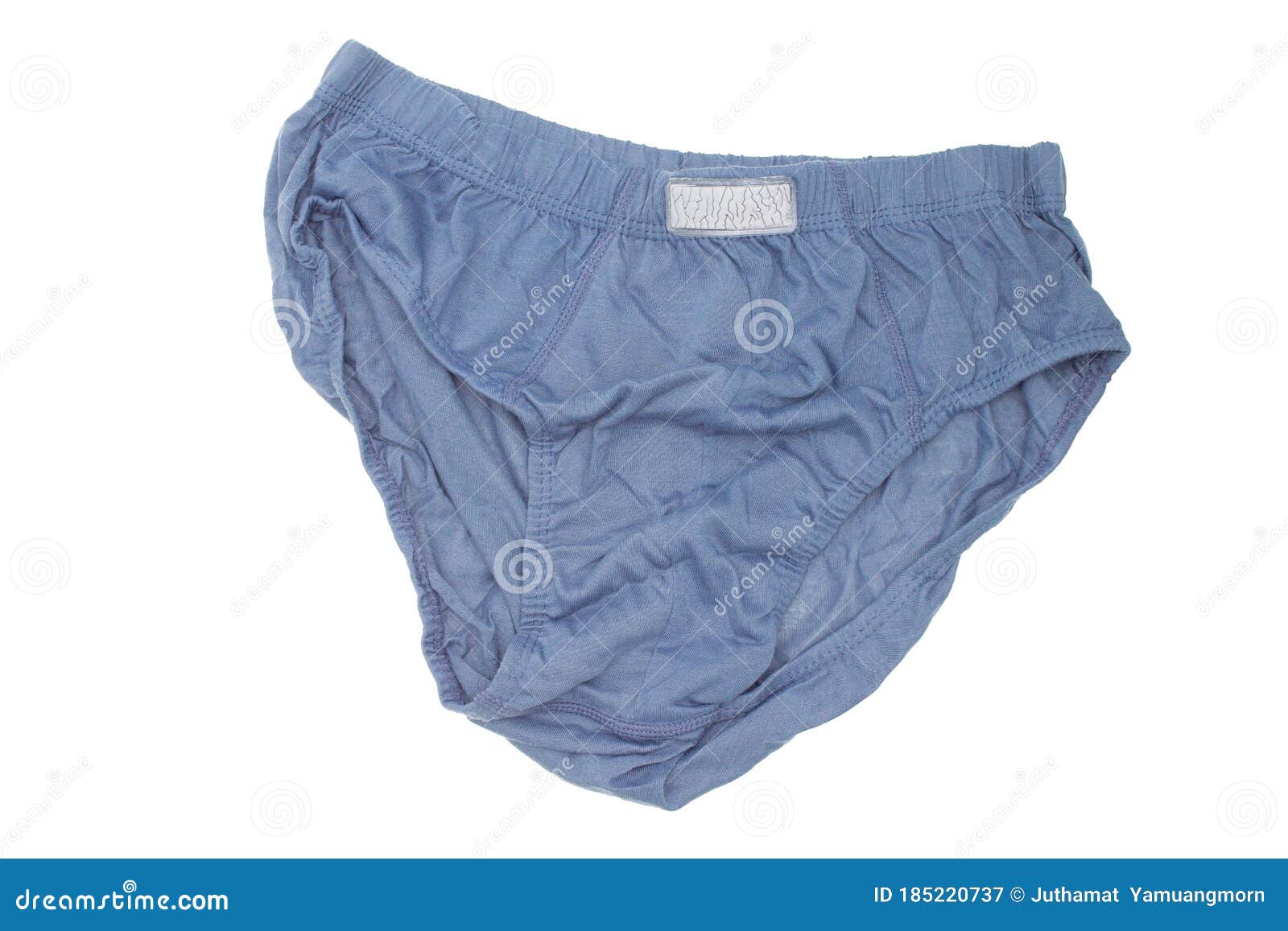 Blue Of Men Underwear Isolated White Background Stock Image - Image of ...