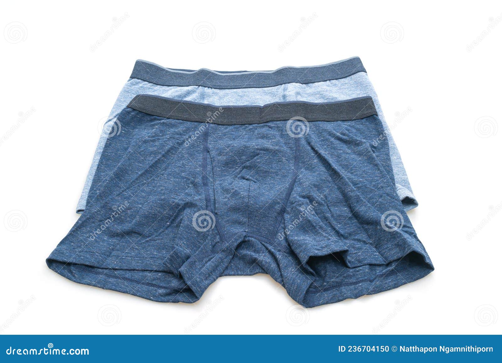 Blue Men Underwear on White Background Stock Photo - Image of briefs ...