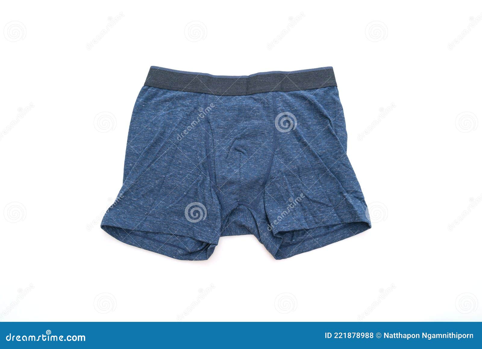 Blue Men Underwear on White Background Stock Photo - Image of fashion ...