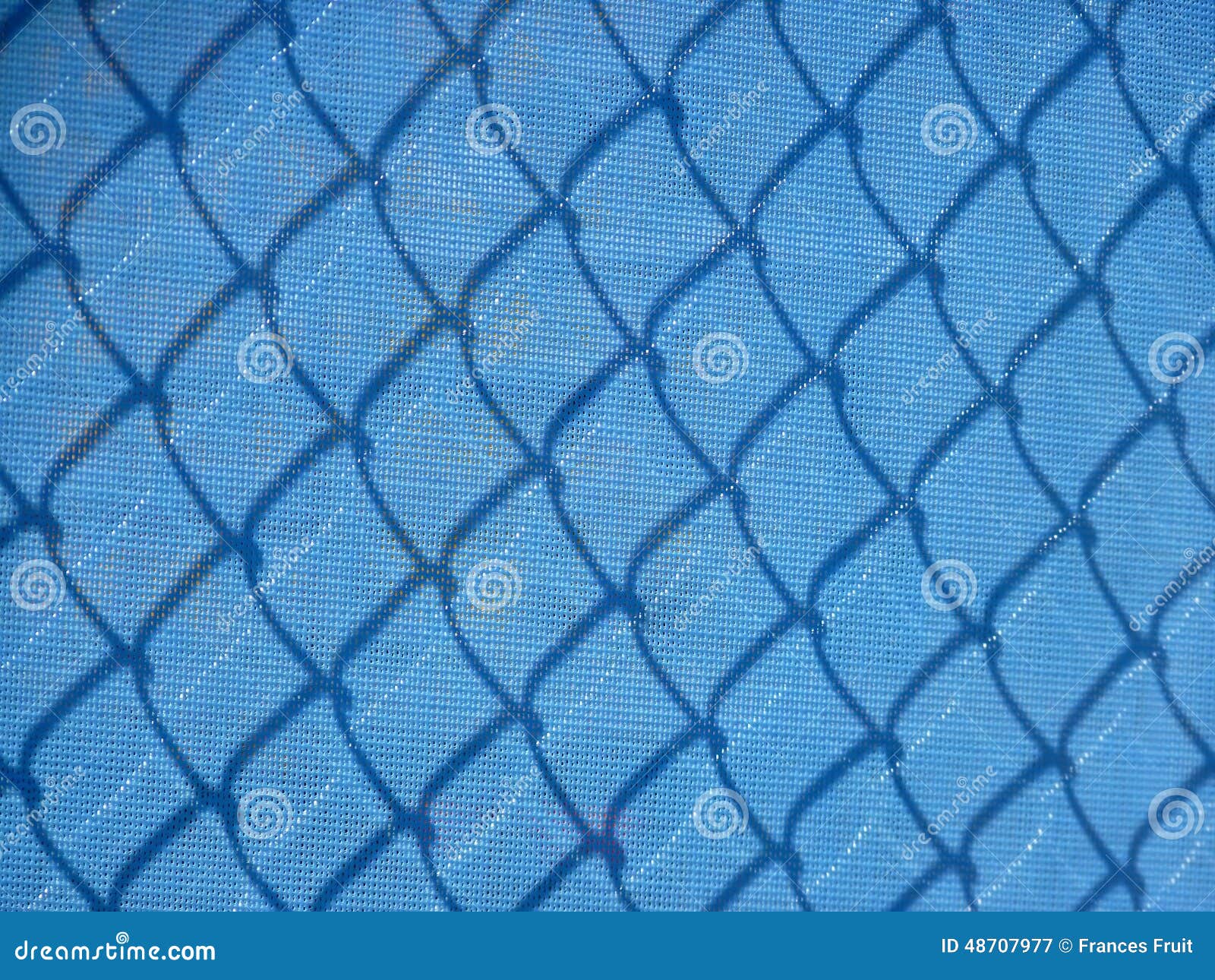 Blue Mesh Fencing with Shadows Stock Image Image of blue, wire 48707977