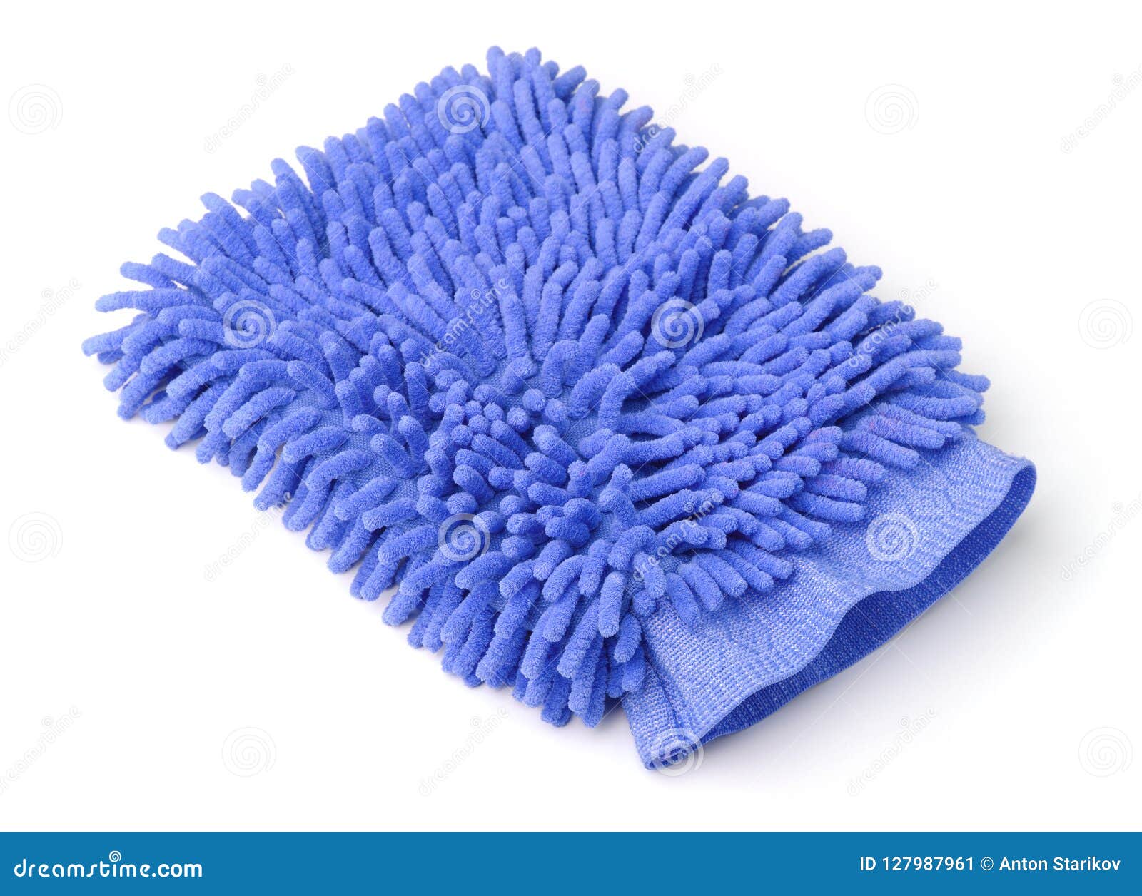 Blue microfiber wash mitt stock image. Image of microfiber 127987961