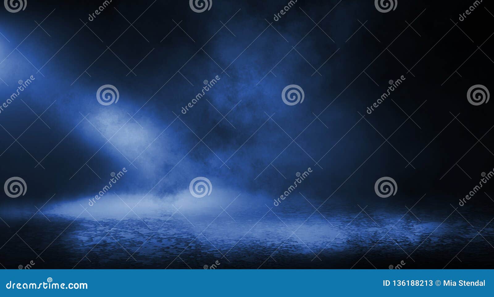 blue misty dark background.