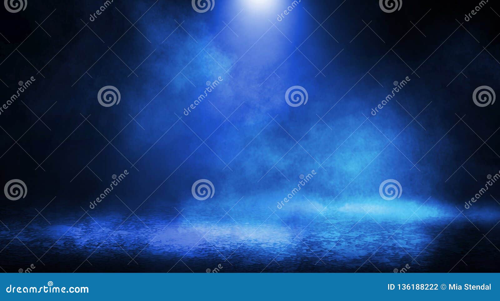 blue misty dark background.