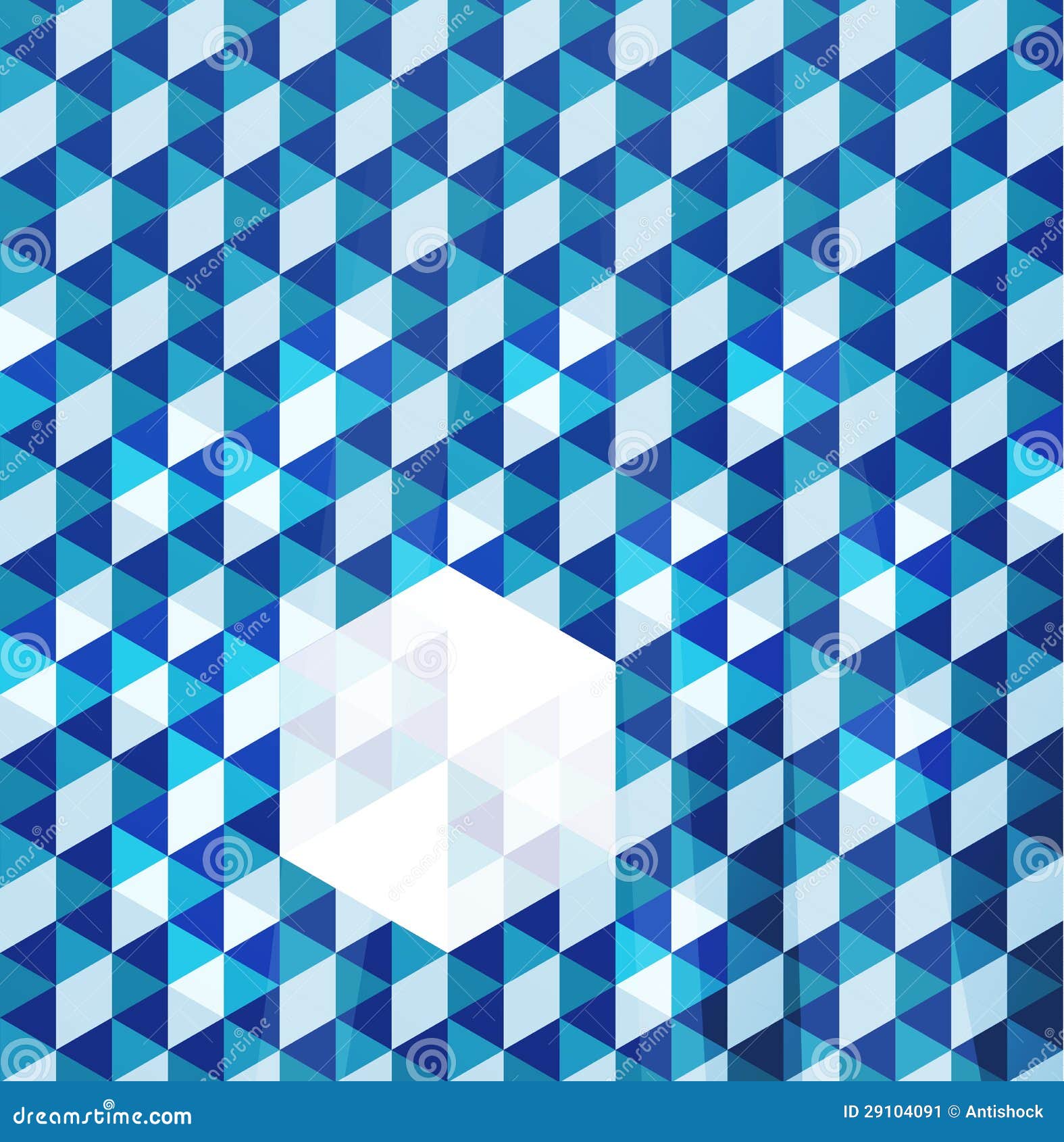 Blue Modern Geometric Design Template Stock Vector Illustration of