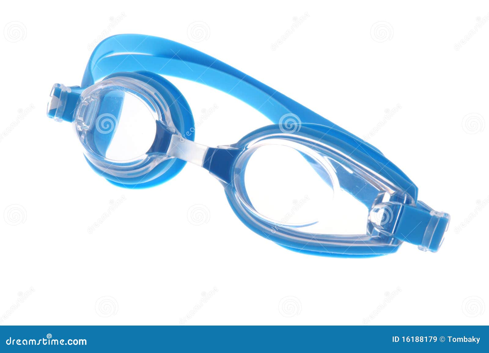 Blue modern Swim goggles stock image. Image of water 16188179