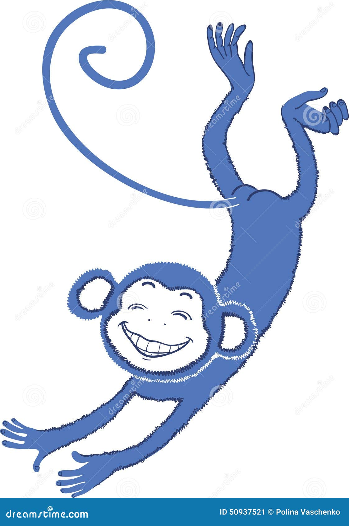 Blue Monkey stock vector. Illustration of weaving, snow - 50937521 Blue Monkey stock vector. Illustration of weaving, snow - 50937521
