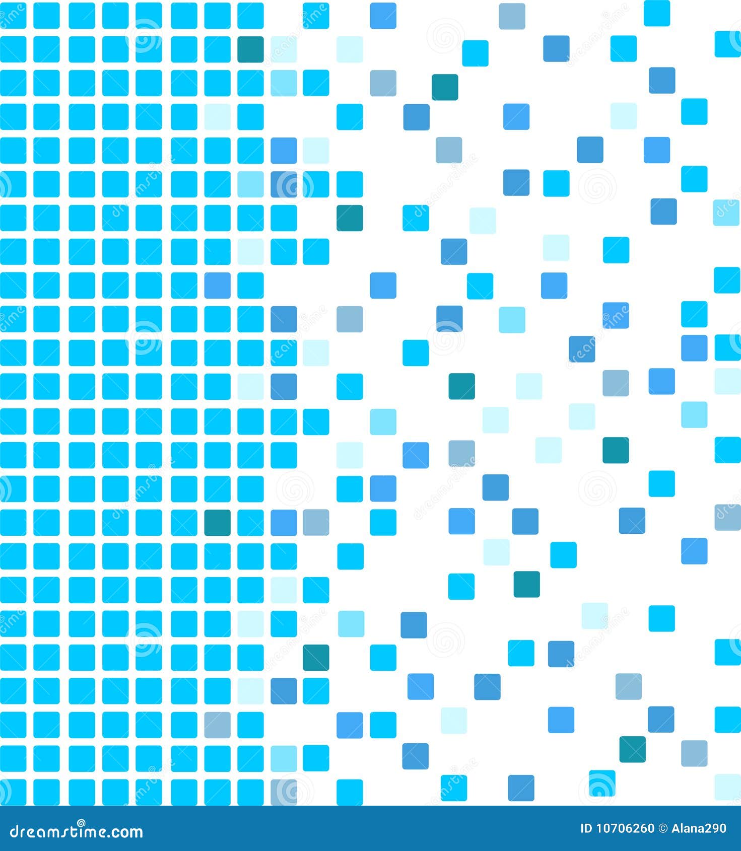 Blue mosaic background stock vector. Illustration of floor - 10706260