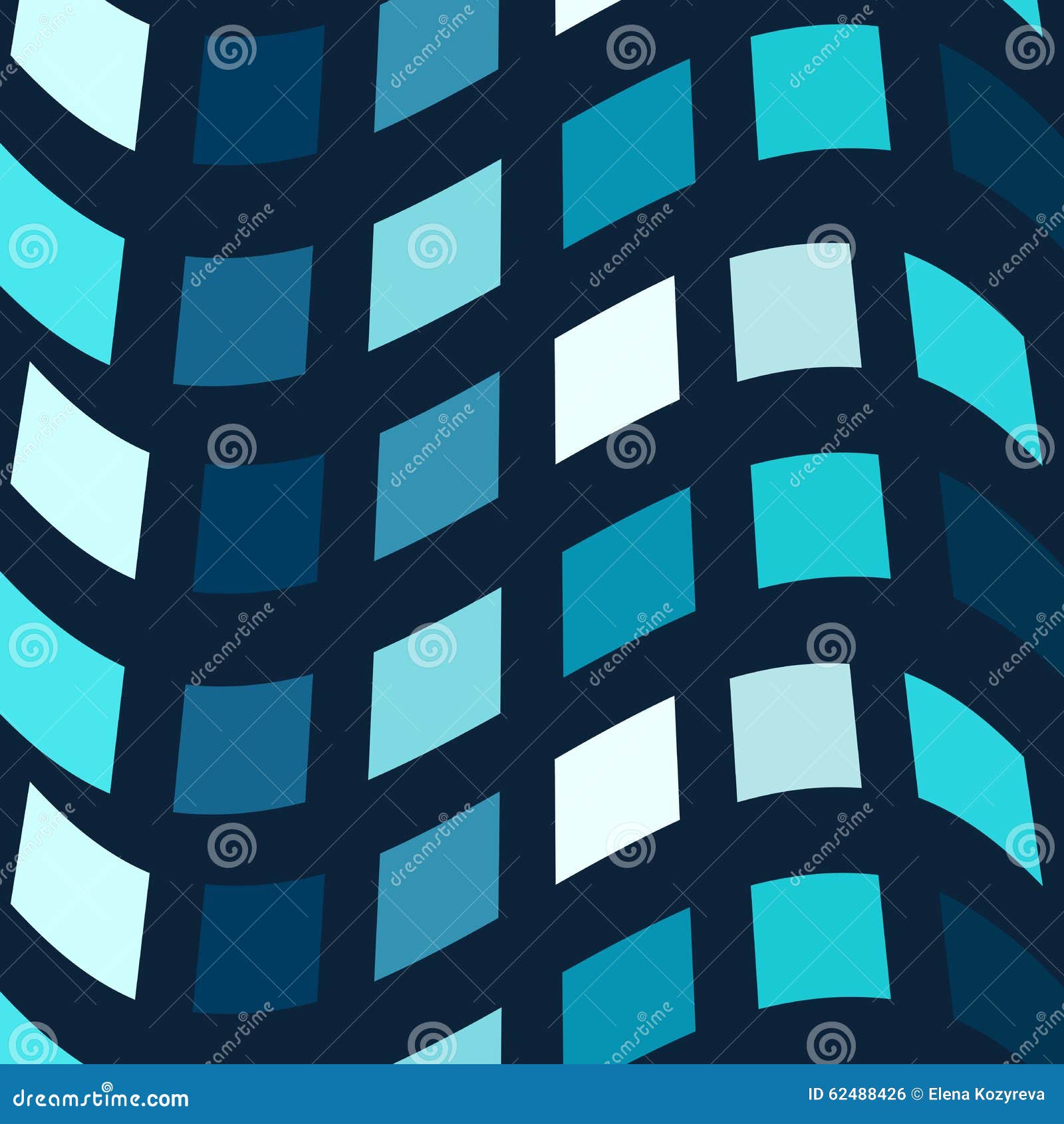 Blue Mosaic Vector Background Stock Vector - Illustration of wall