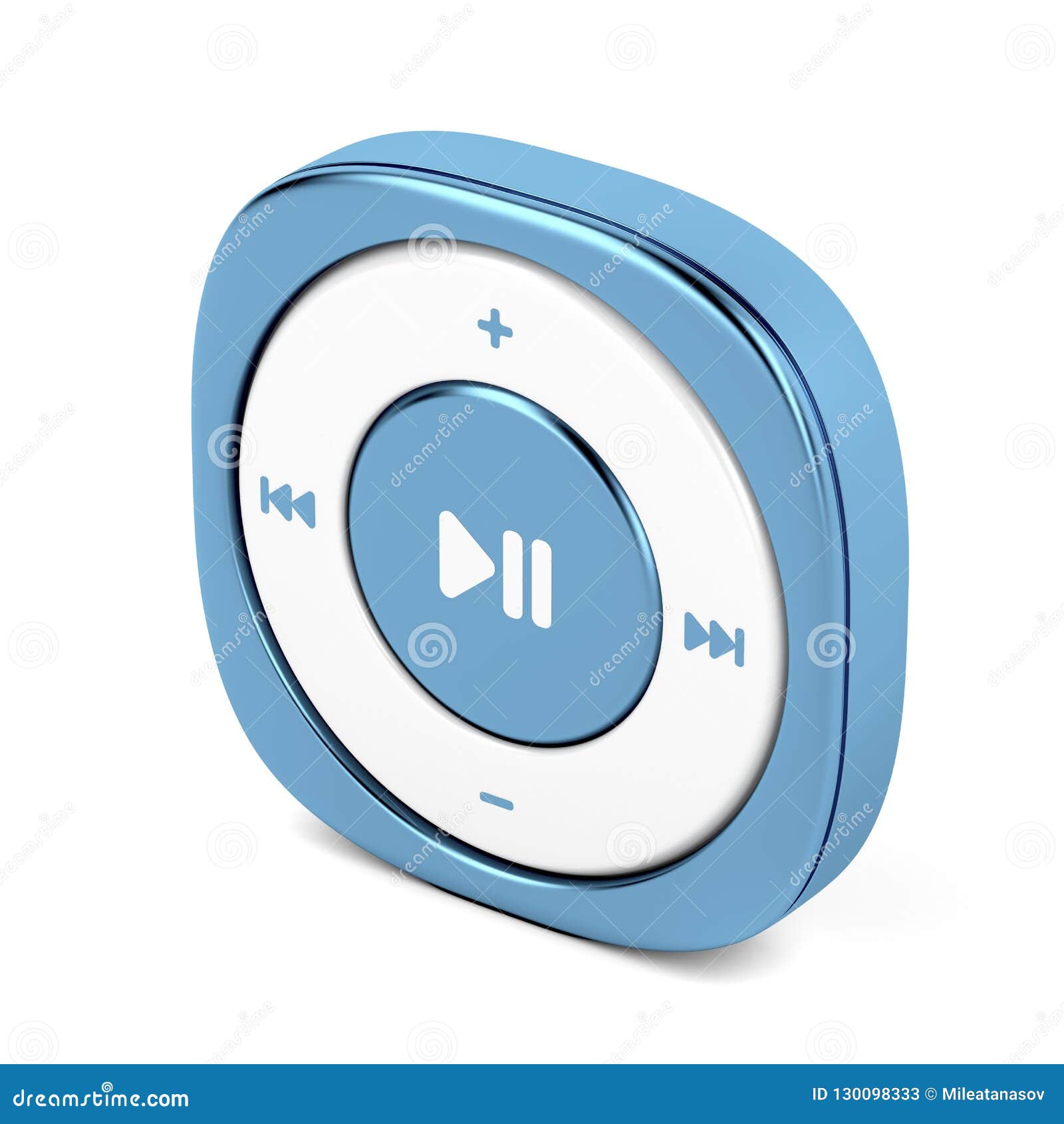Blue mp3 player stock illustration. Illustration of small 130098333