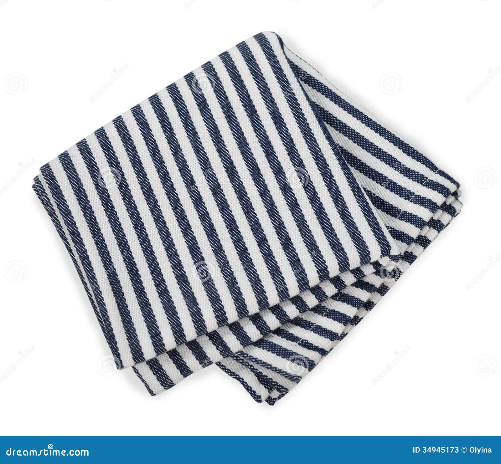Blue napkin stock image. Image of decor, folded, background 34945173