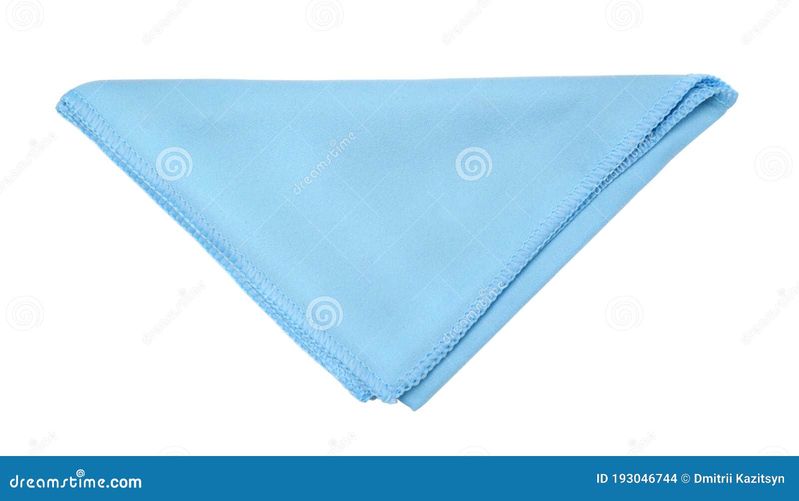 Blue Napkin Isolated on White Stock Photo Image of napkin, glass