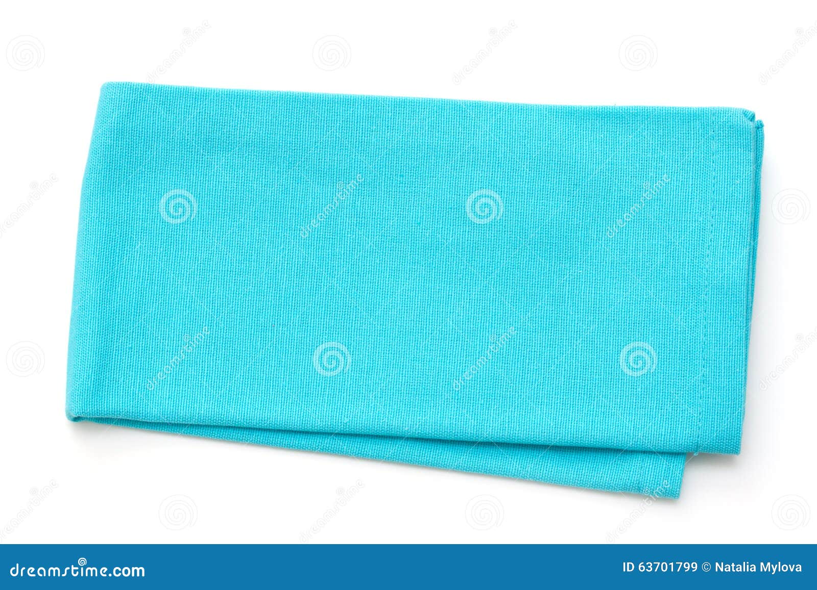 Blue Napkin on White Background Stock Image Image of restaurant