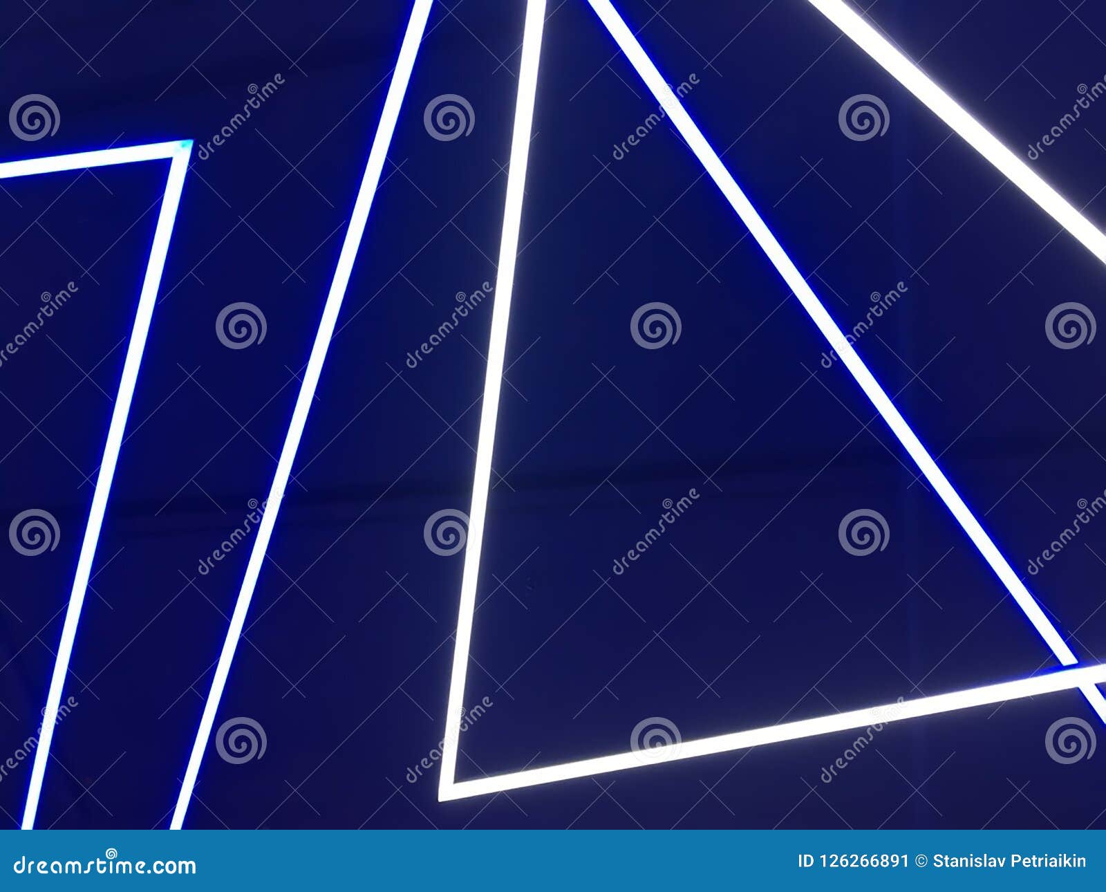 Blue neon lights stock image. Image of glowing, neon 126266891