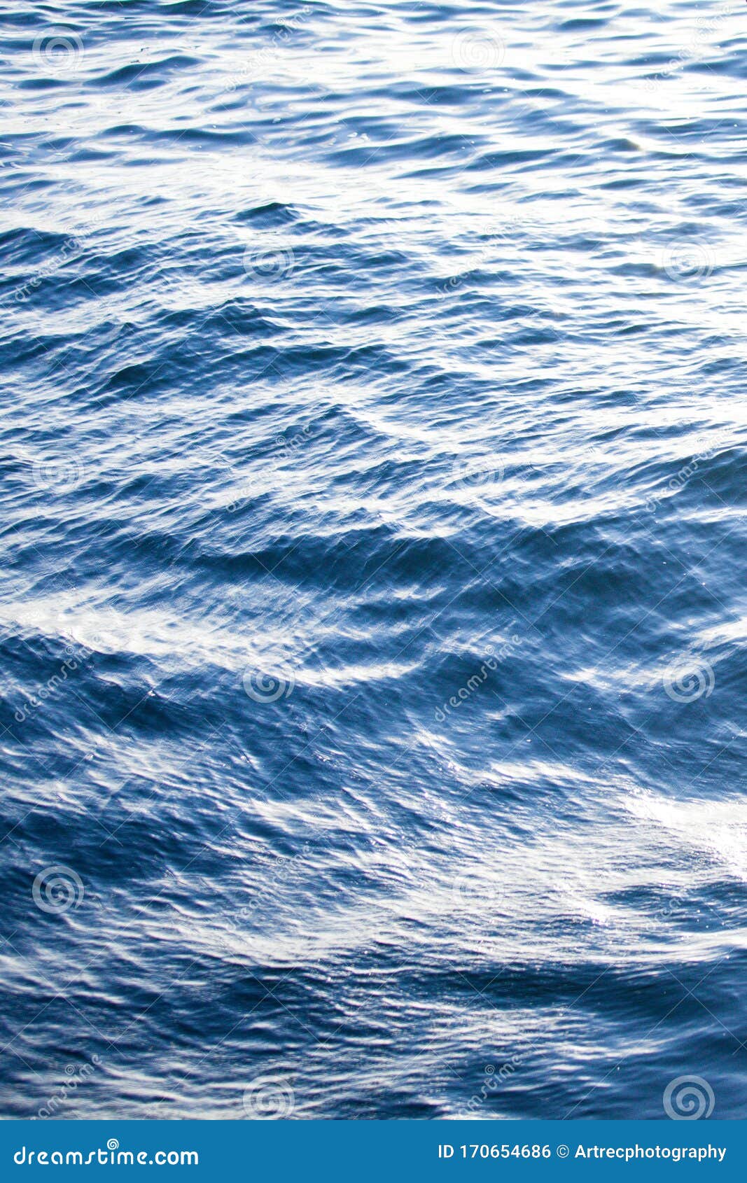 Blue Ocean Waves Background Stock Photo Image of natural, blue 170654686