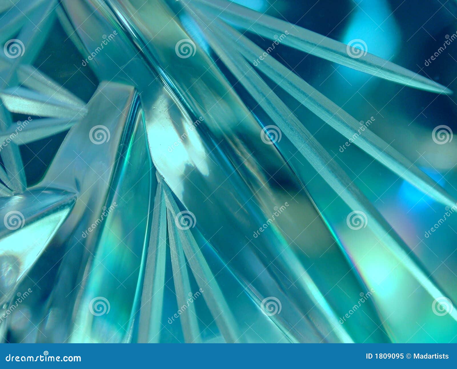 blue opaque ice crystal glass