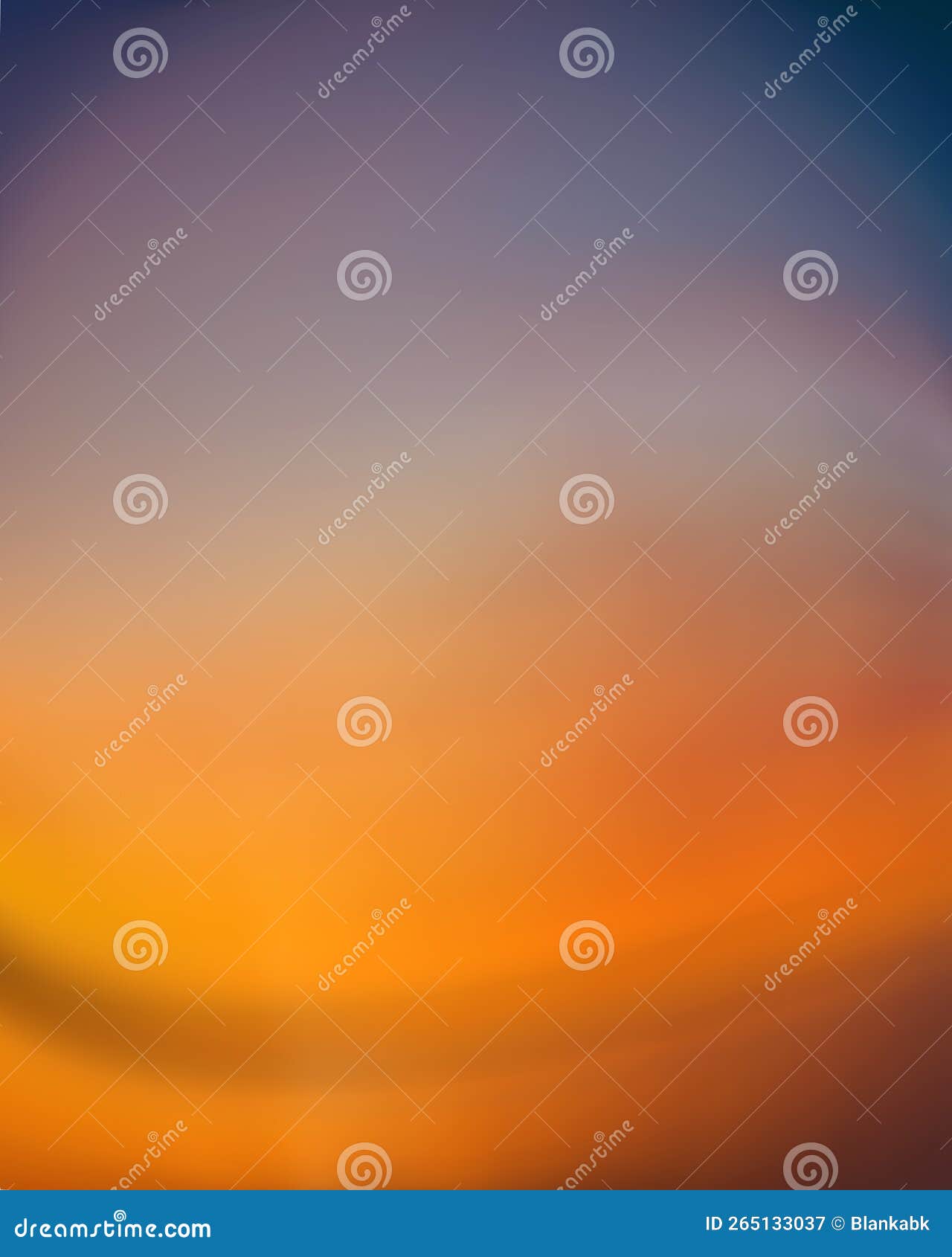 Blue and Orange Soft Gradient Background Image Stock Image Image of