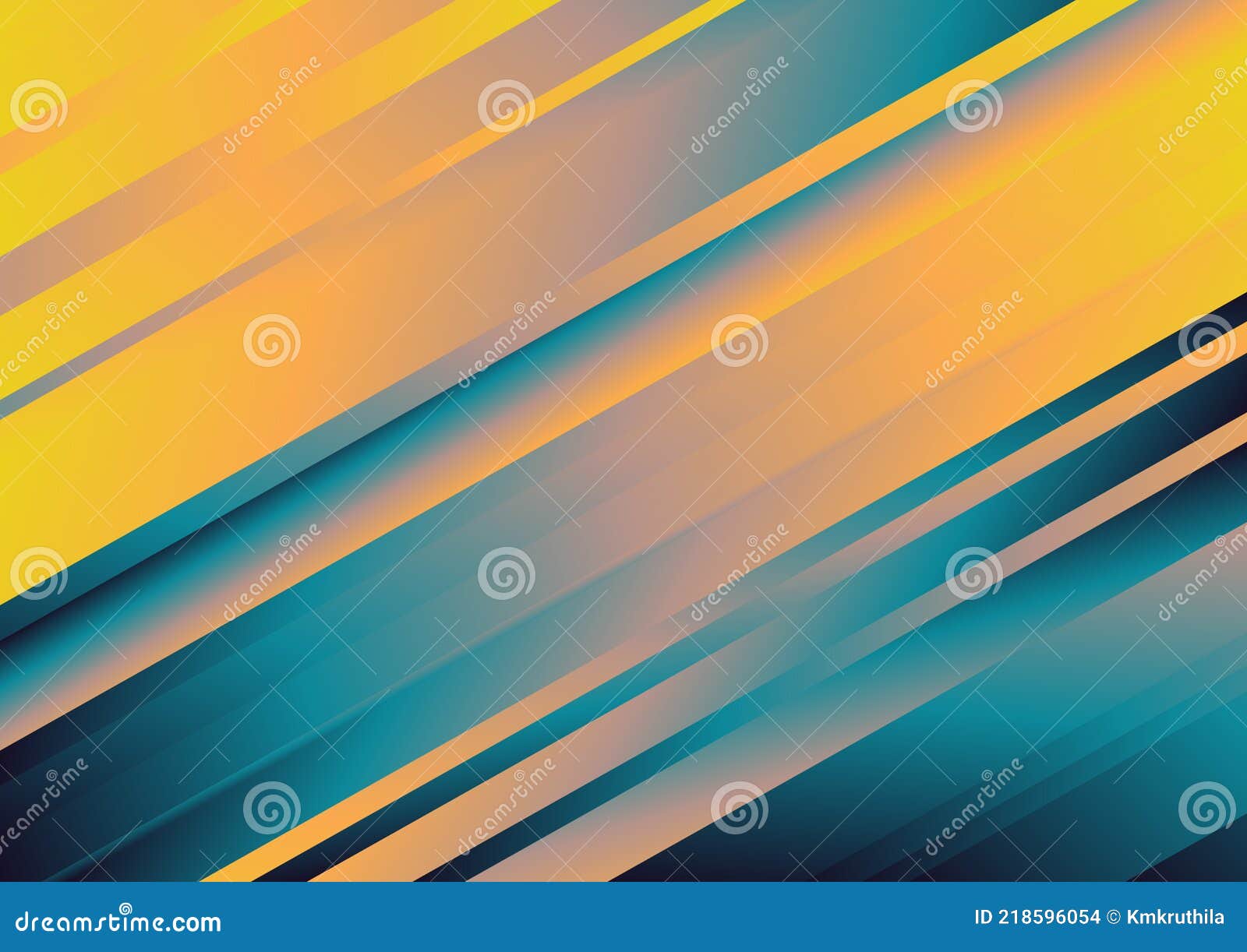 Blue and Orange Gradient Striped Background Vector Graphic Stock Vector