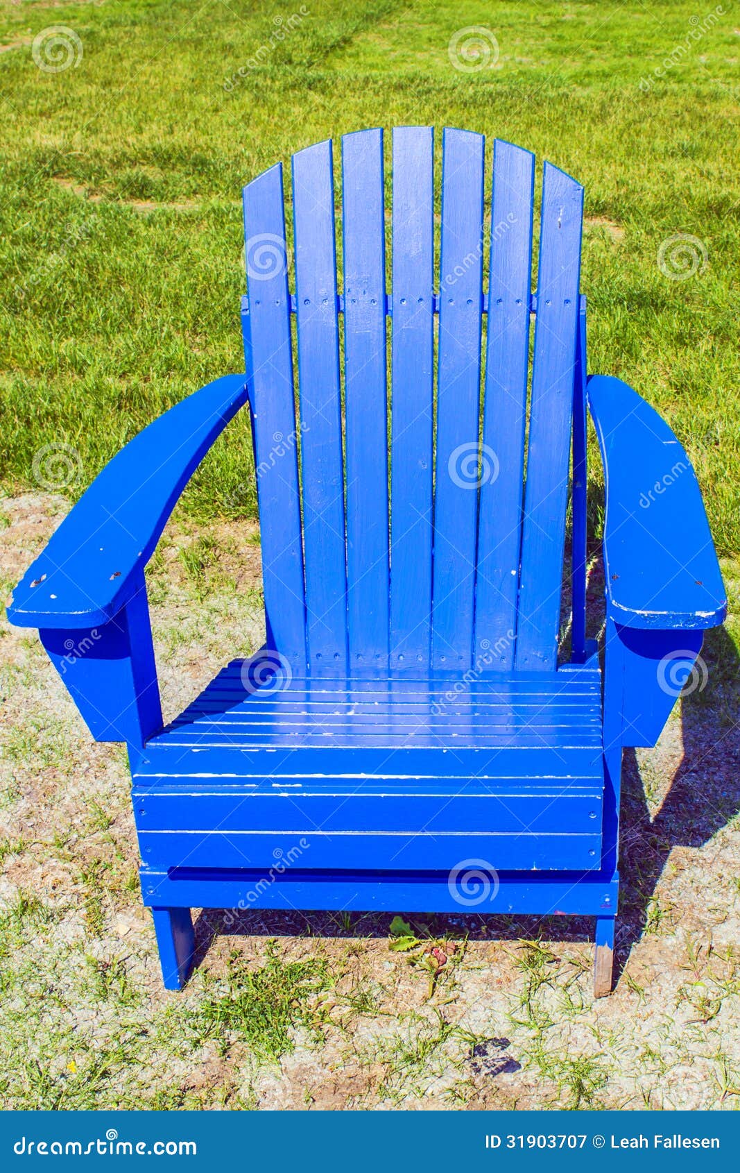Blue Outdoor Chair stock image. Image of yard, summer 31903707