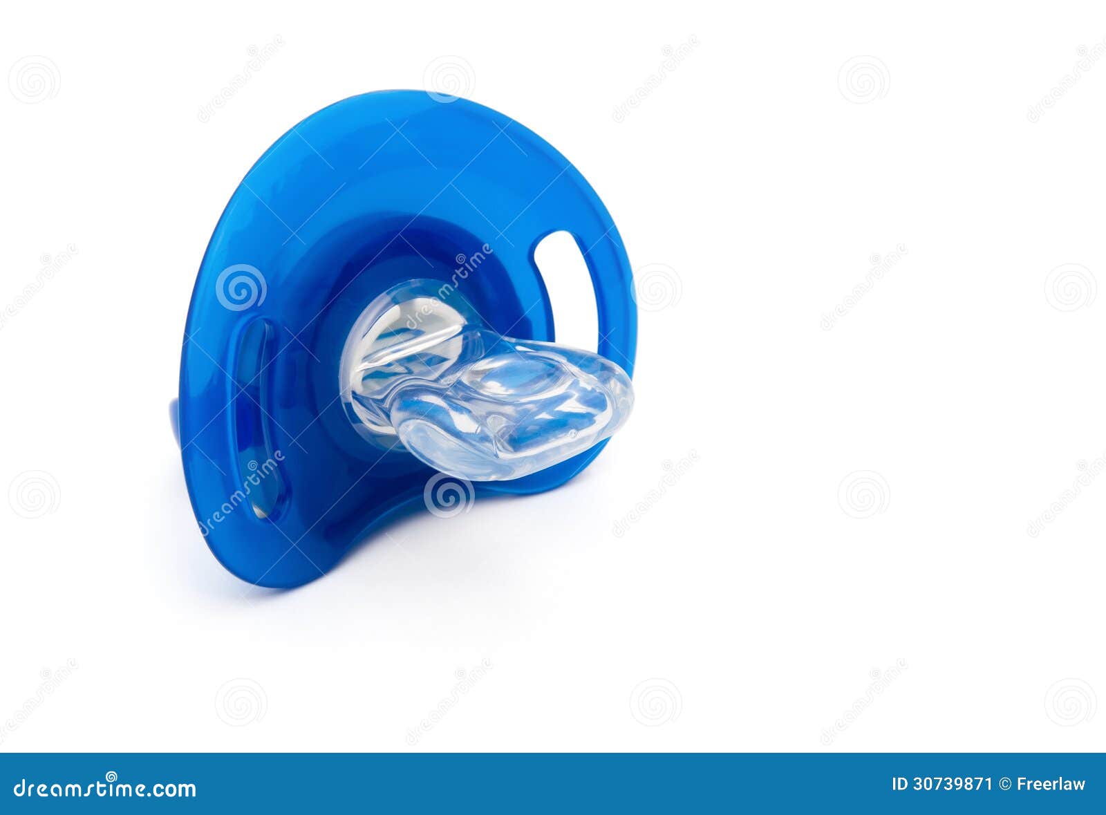 Blue pacifiers isolated stock image. Image of night, reassure - 30739871
