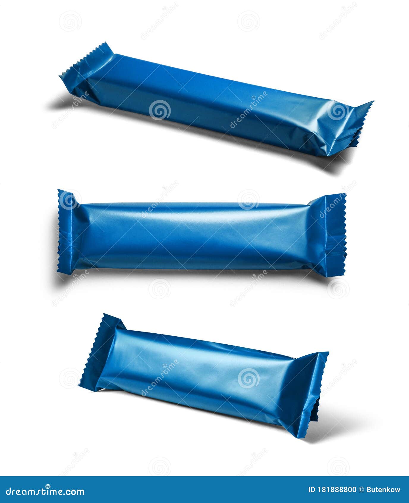 Blue Packaging Template for Your Design. Stock Illustration