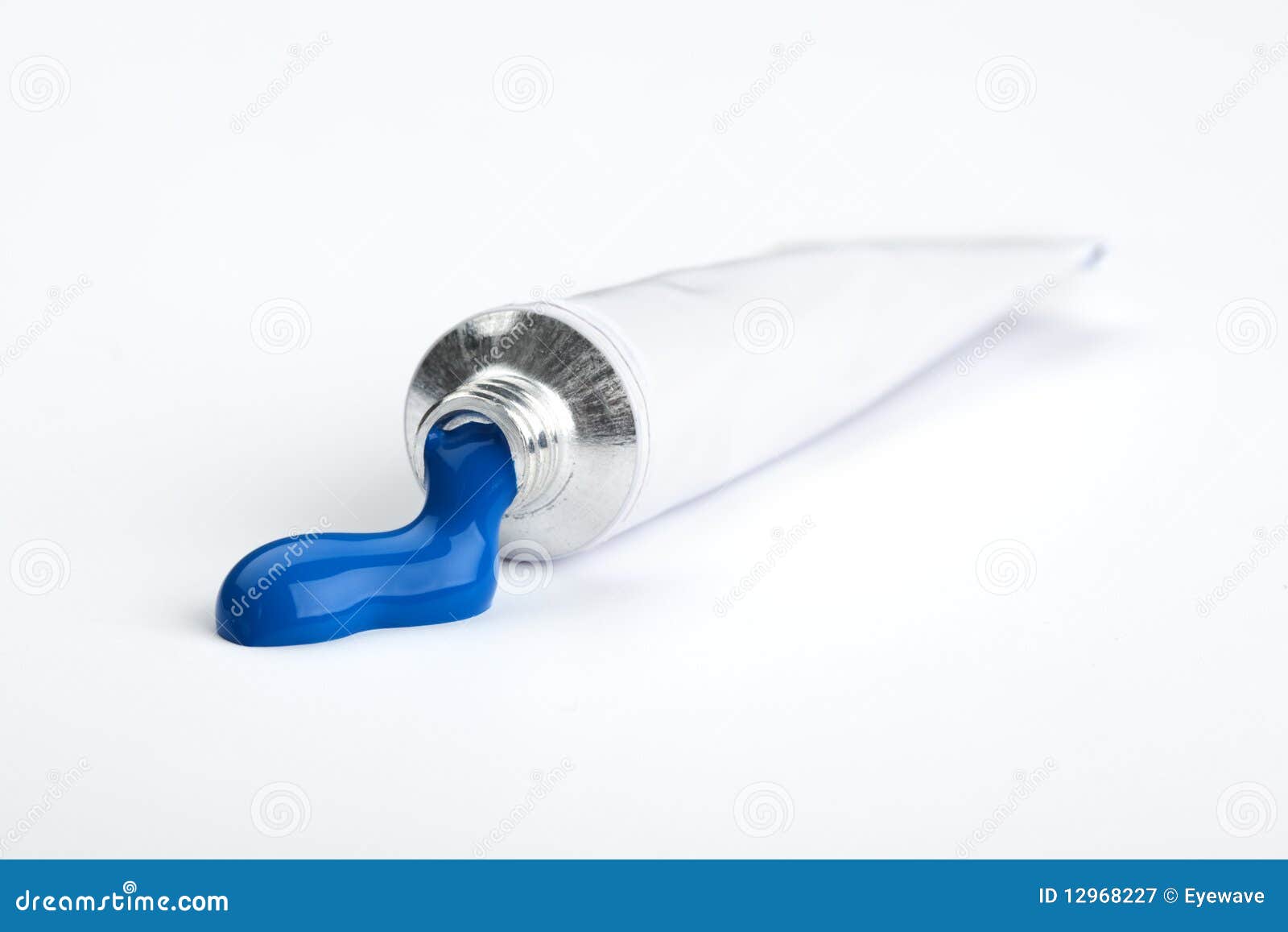 Blue paint stock image. Image of watercolor, container 12968227